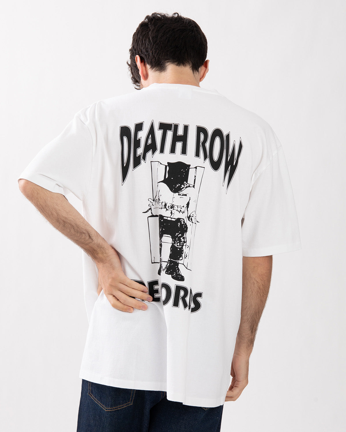 DEATH ROW RECORDS / WASHED HEAVY WEIGHT CREW NECK T-SHIRT