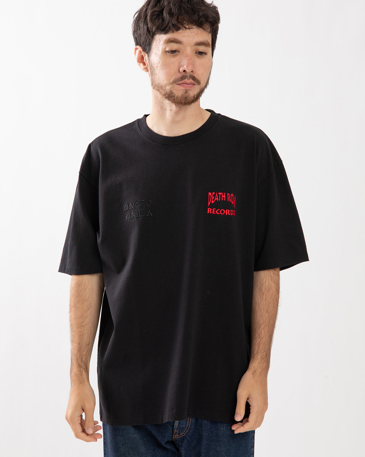 DEATH ROW RECORDS / WASHED HEAVY WEIGHT CREW NECK T-SHIRT