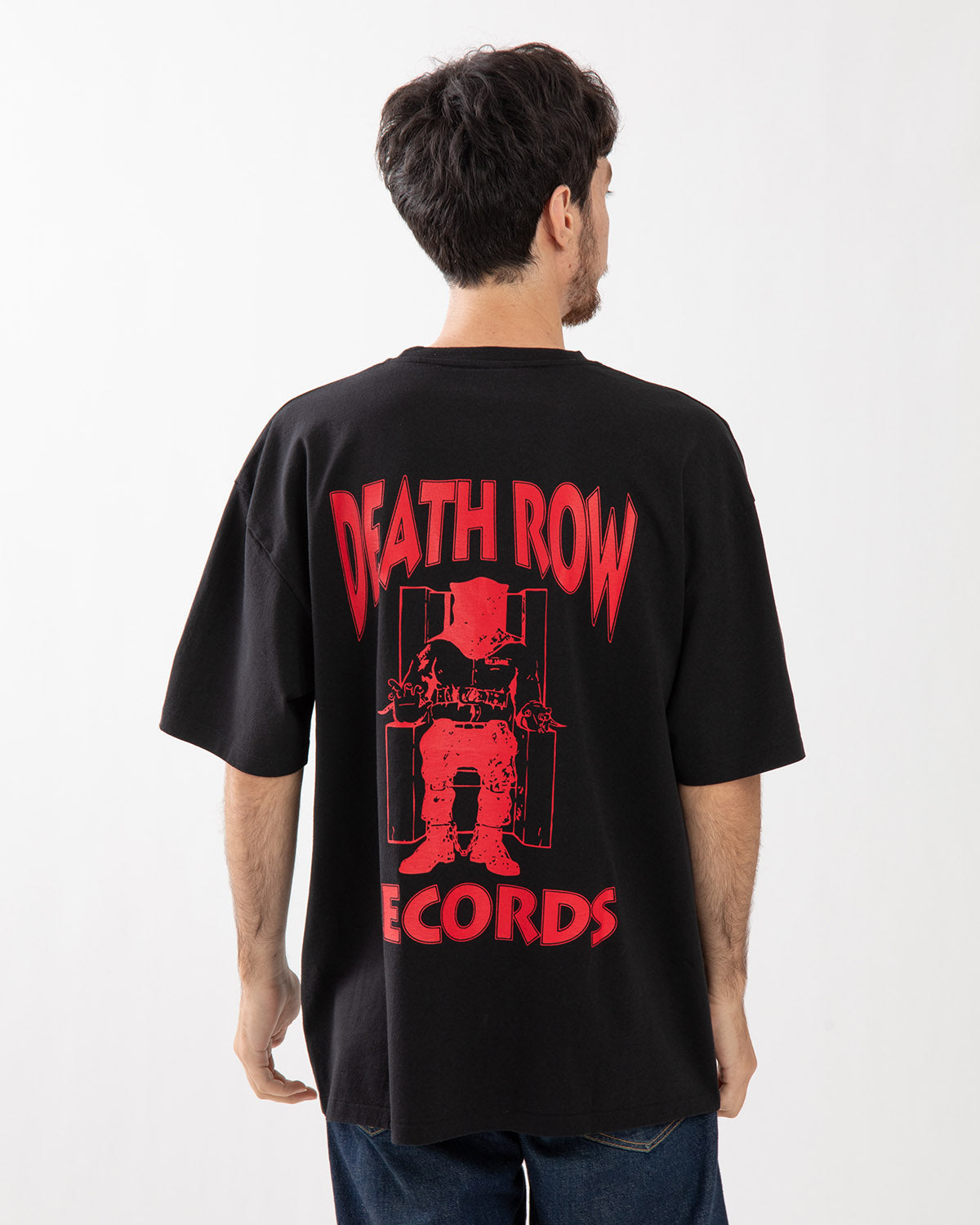 DEATH ROW RECORDS / WASHED HEAVY WEIGHT CREW NECK T-SHIRT