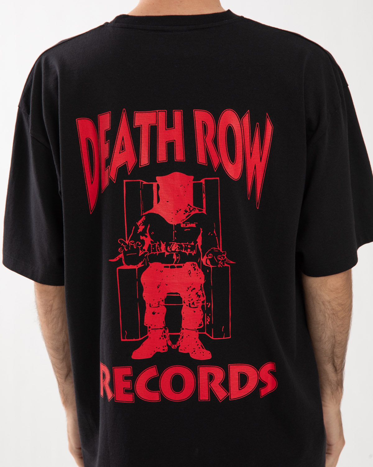 DEATH ROW RECORDS / WASHED HEAVY WEIGHT CREW NECK T-SHIRT