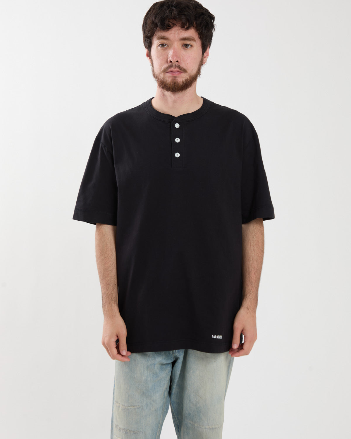 HEALTHKNIT / HENRY NECK T-SHIRT