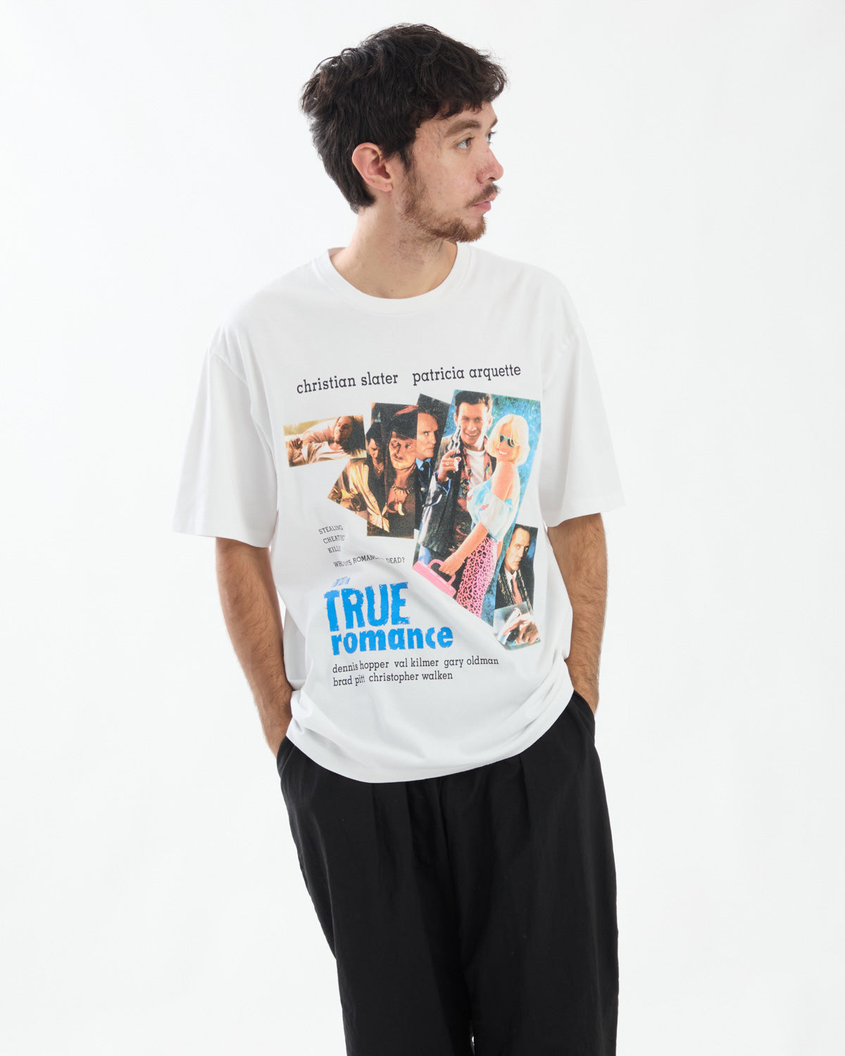 TRUE ROMANCE / WASHED HEAVY WEIGHT CREW NECK T-SHIRT ( TYPE-1 )