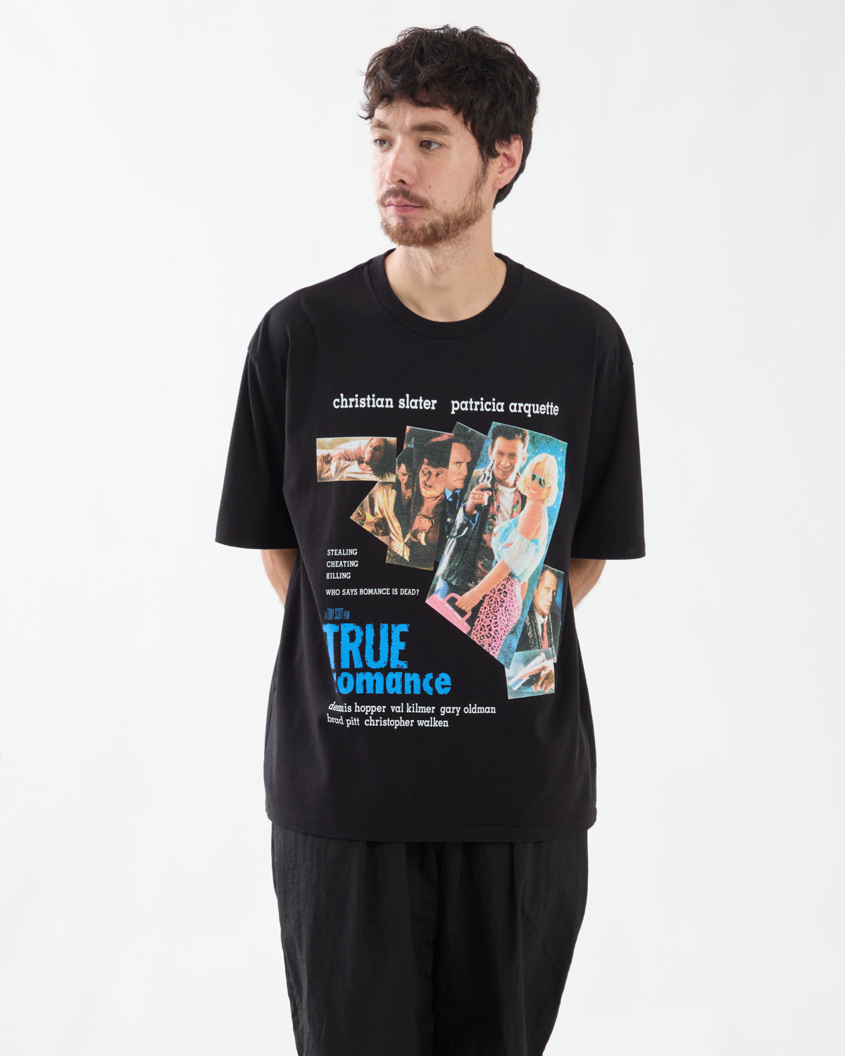 TRUE ROMANCE / WASHED HEAVY WEIGHT CREW NECK T-SHIRT ( TYPE-1 )