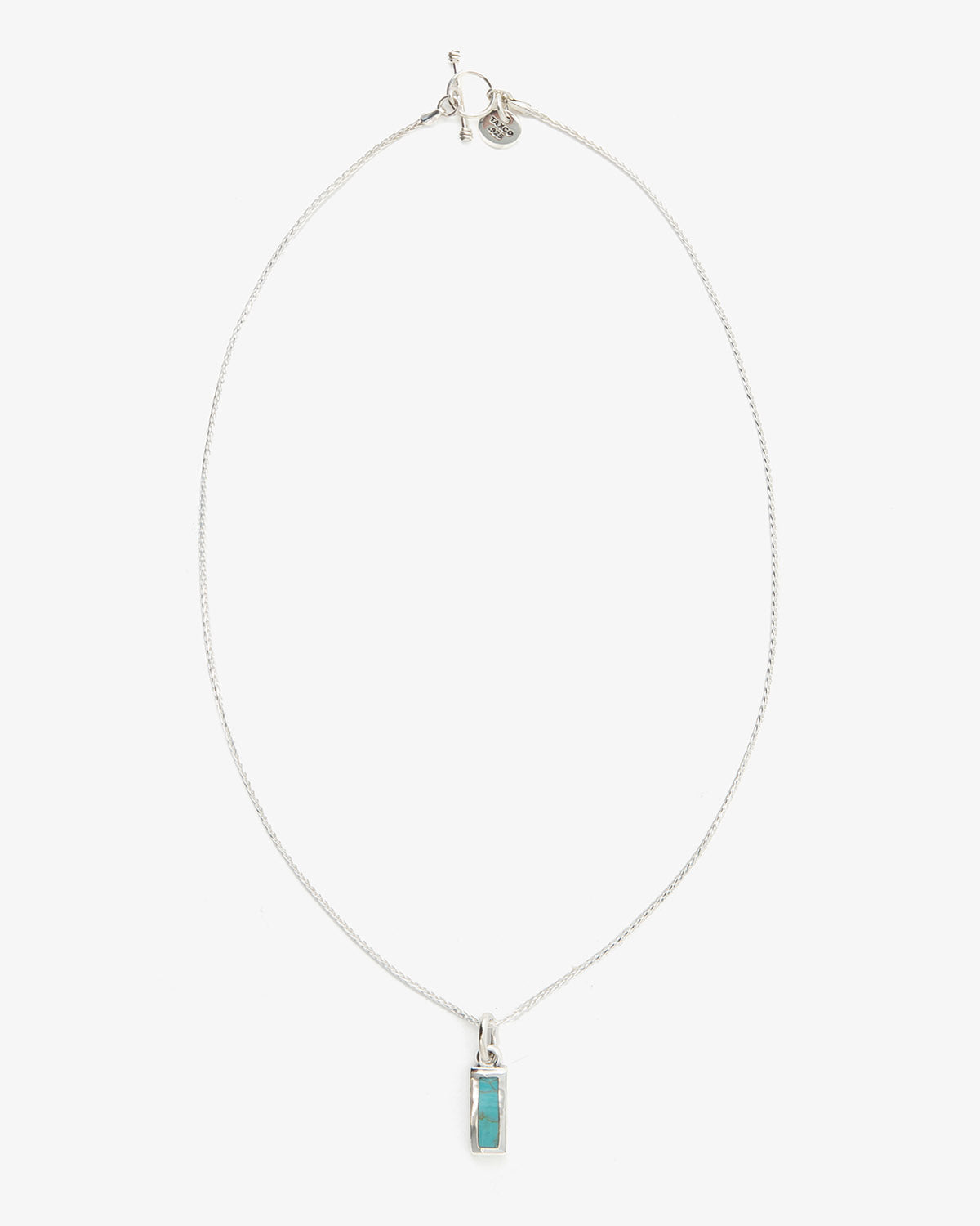 RECTANGLE NECKLACE WITH TURQUOISE
