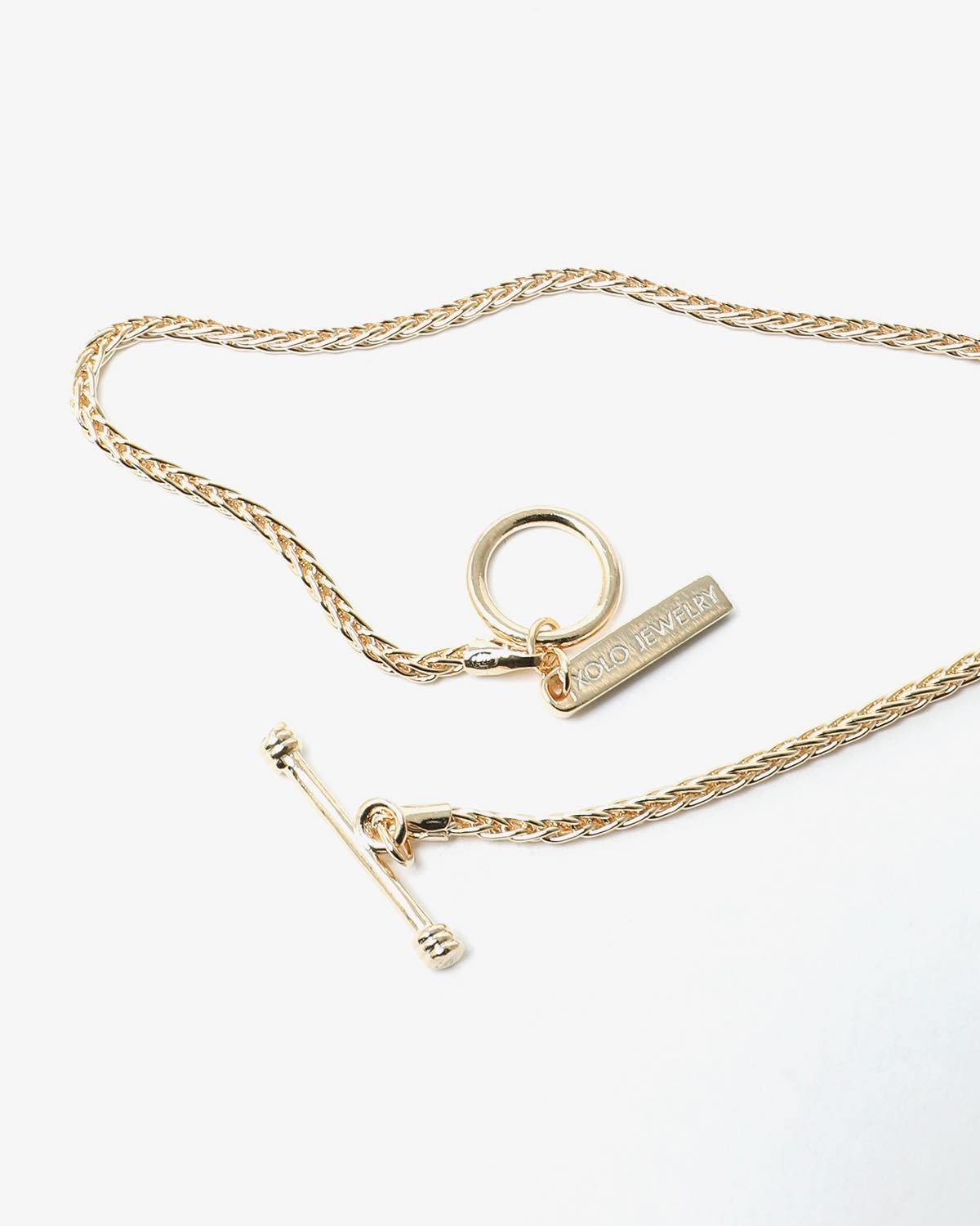 SPIKE LINK NECKLACE (GOLD)