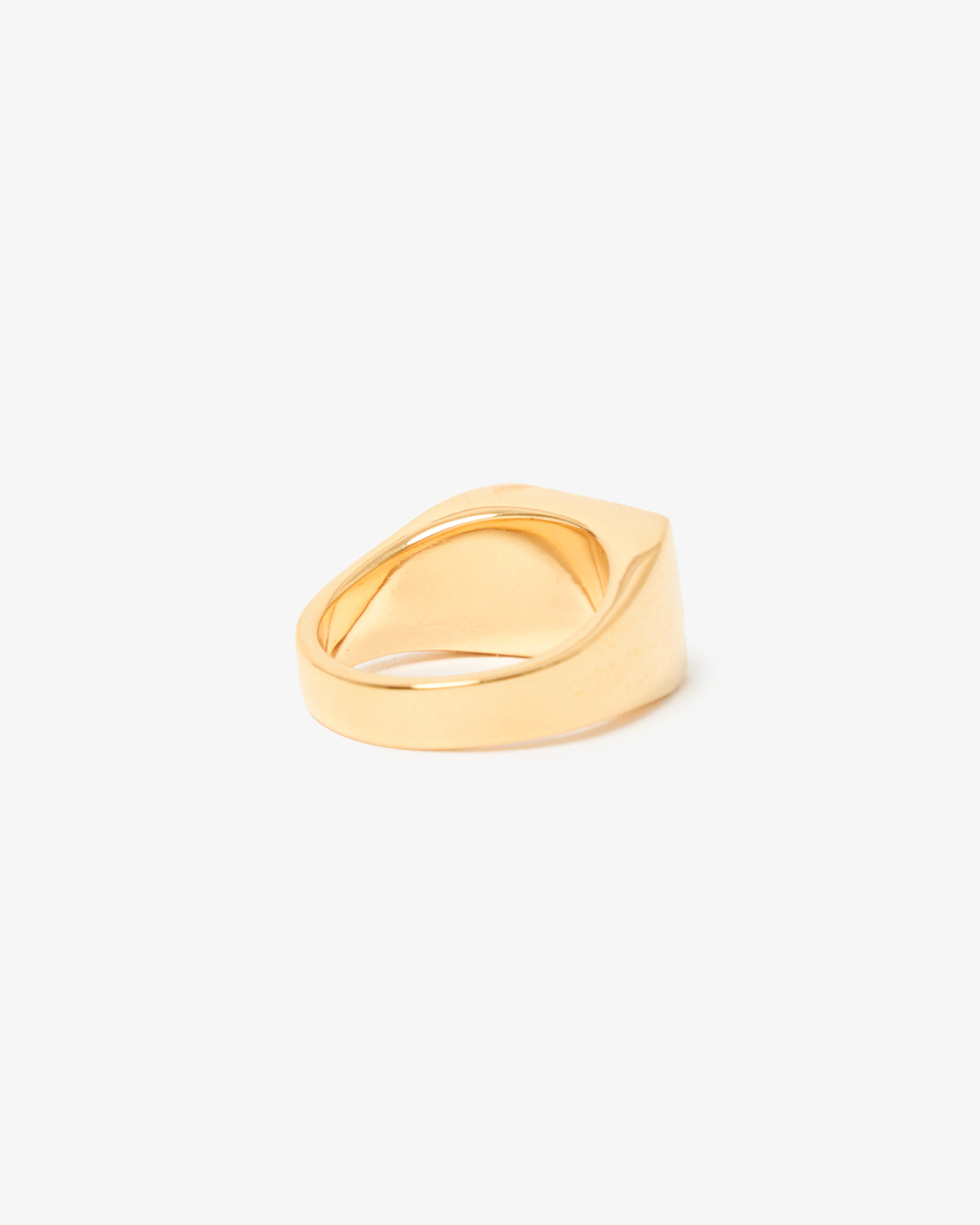 SIGNET RING WITH GOLDEN PALM FLOWER
