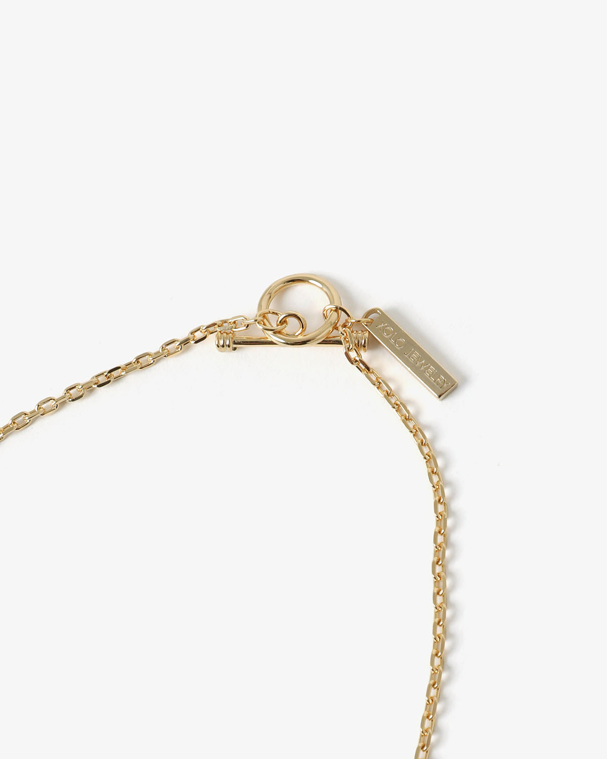 OVAL CUT NECKLACE -GOLD-