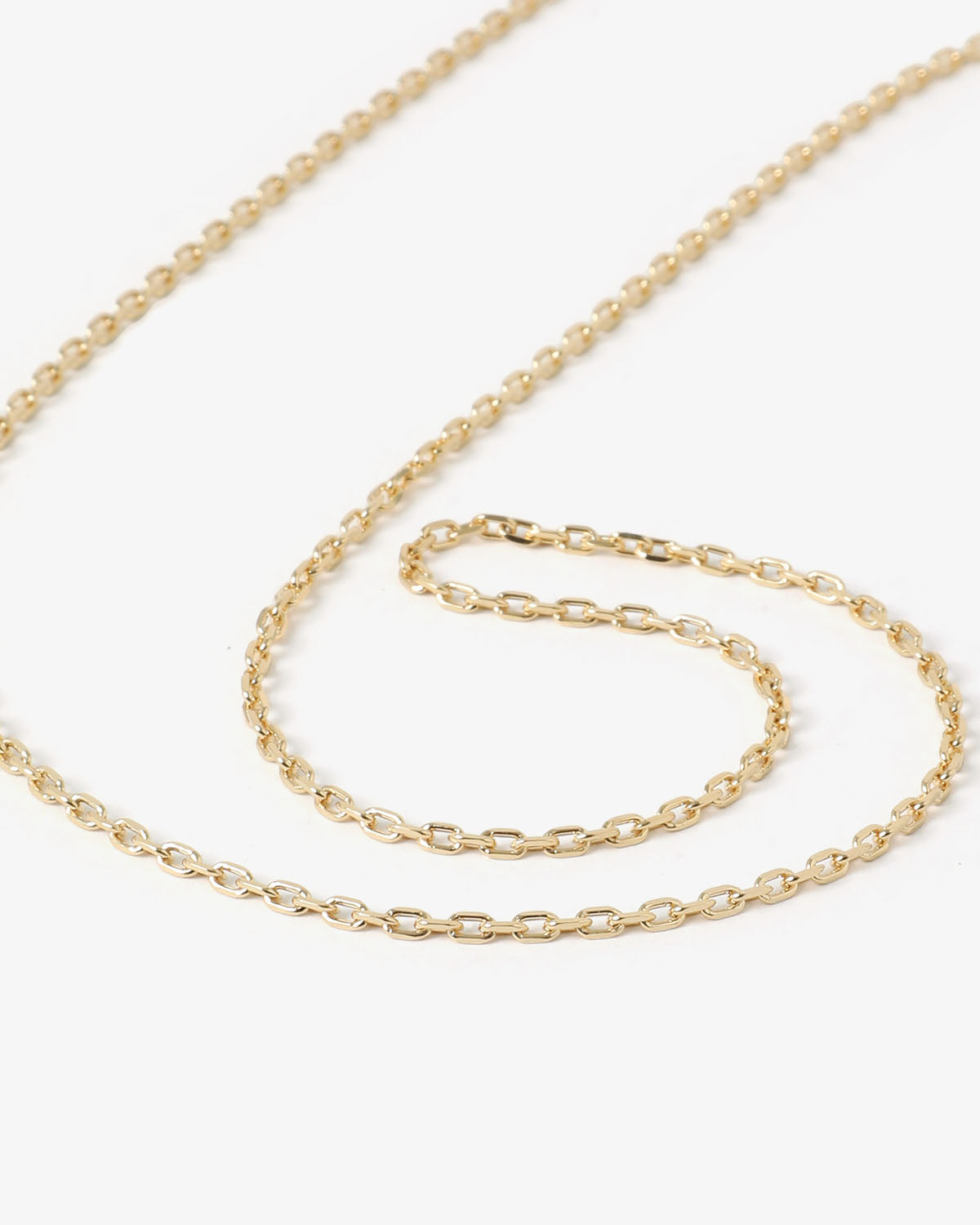 OVAL CUT NECKLACE -GOLD-