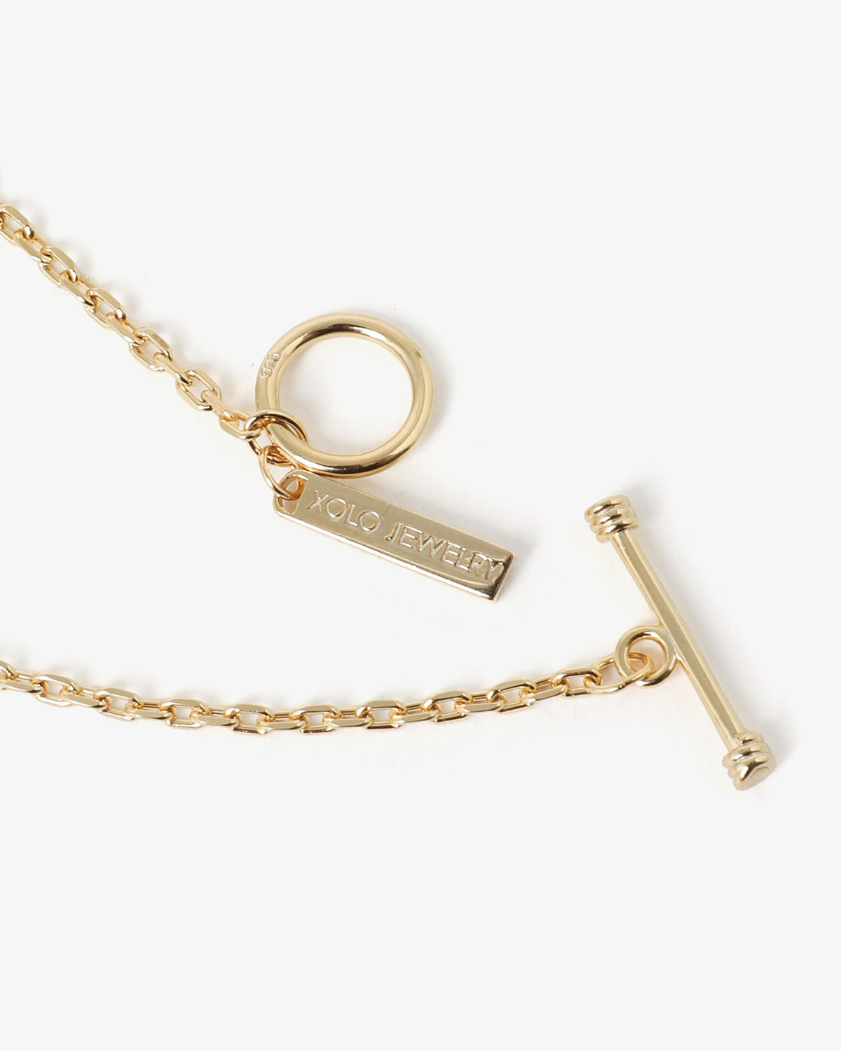 OVAL CUT NECKLACE -GOLD-