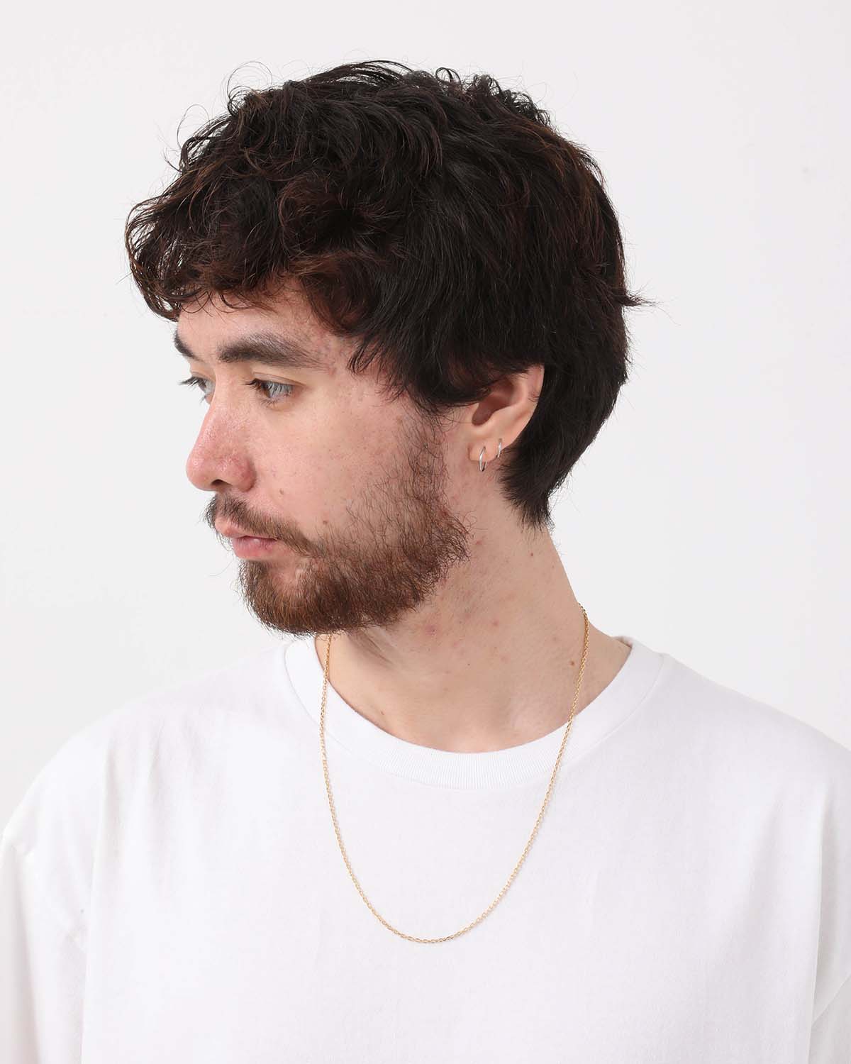 OVAL CUT NECKLACE -GOLD-