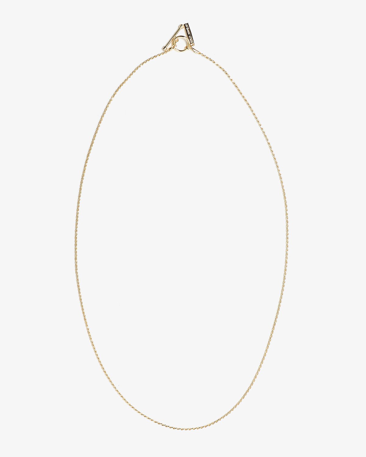 TINY FRENCH ROPE LINK NECKLACE -GOLD-