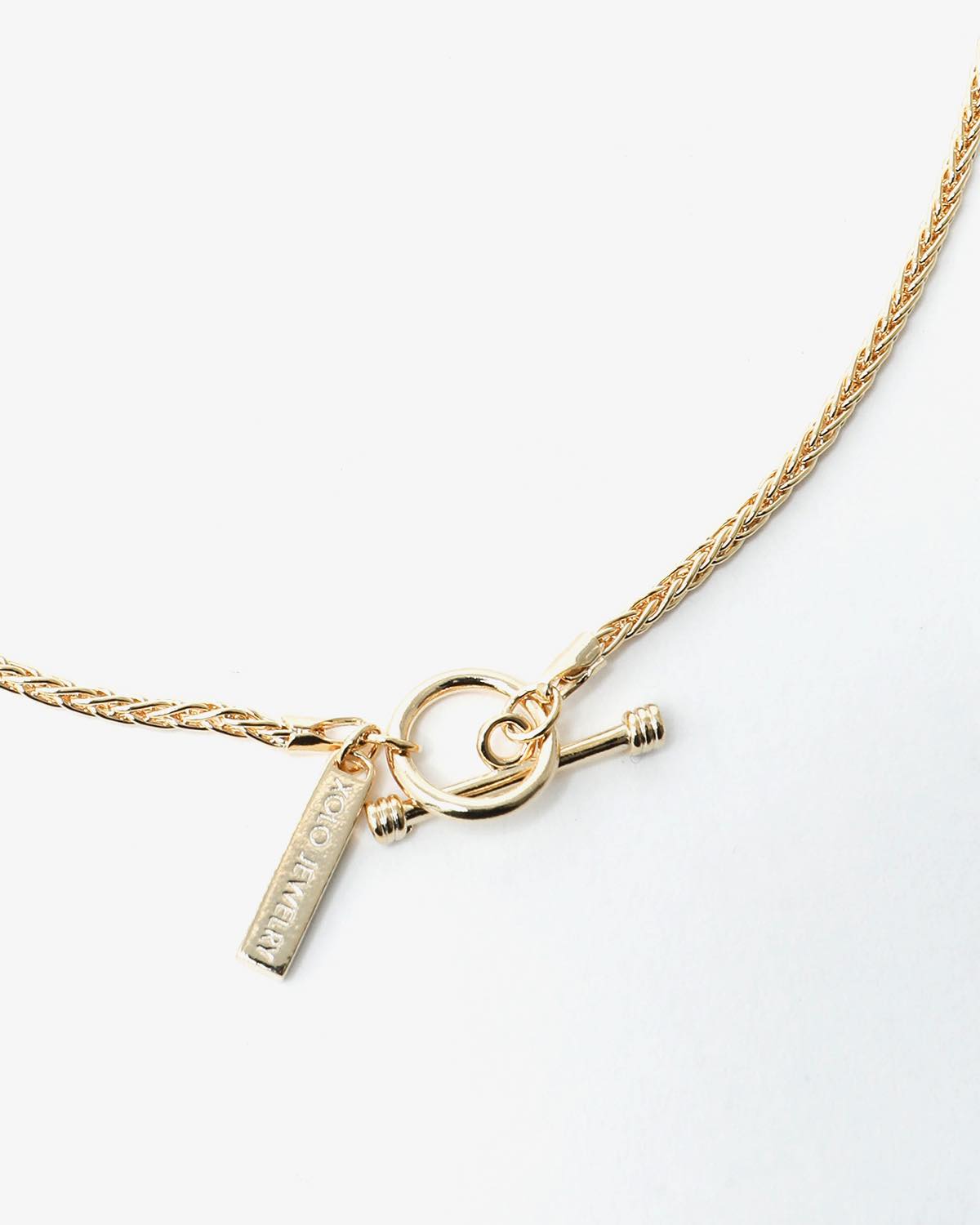 SPIKE LINK NECKLACE -GOLD-