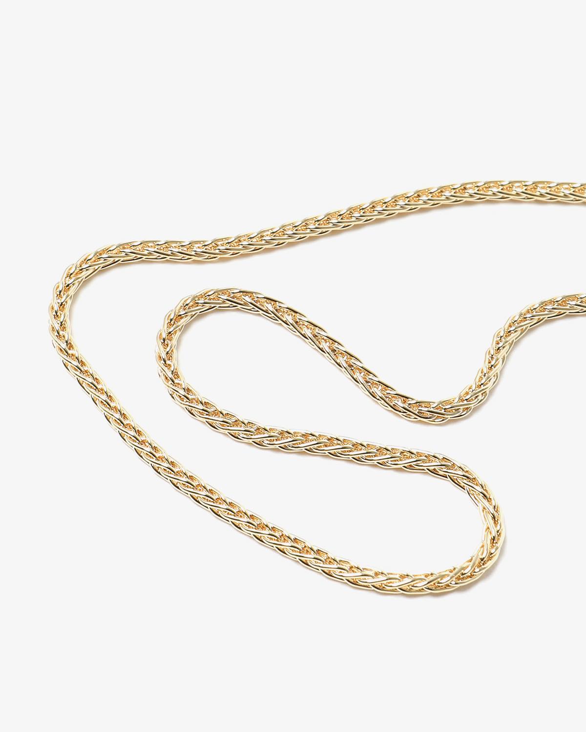 SPIKE LINK NECKLACE -GOLD-
