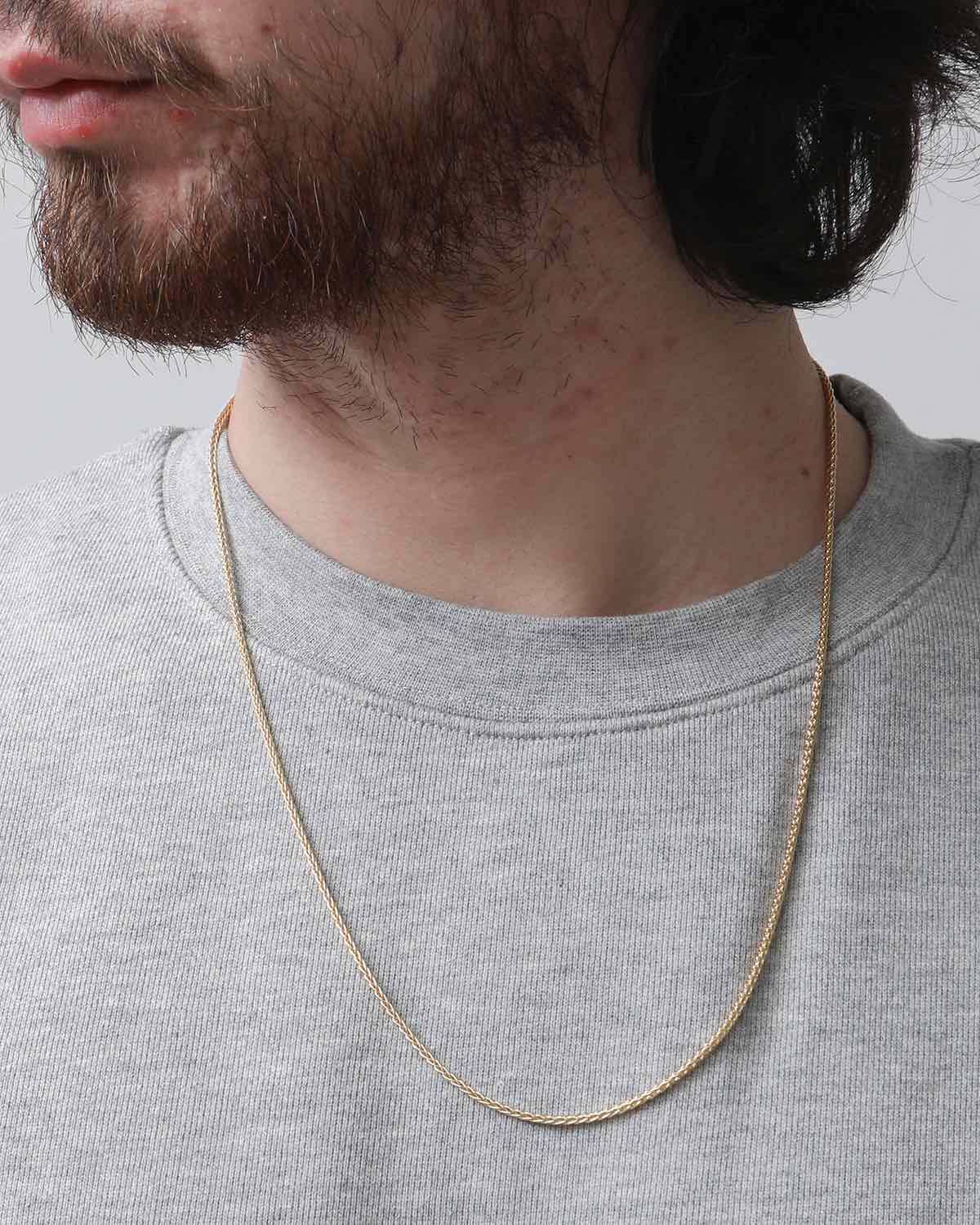 SPIKE LINK NECKLACE -GOLD-