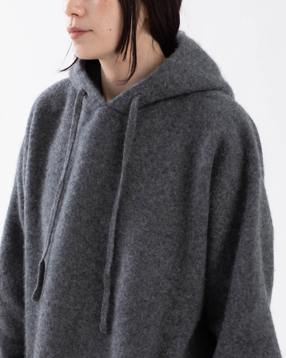 FELTED OVERSIZED HOODIE