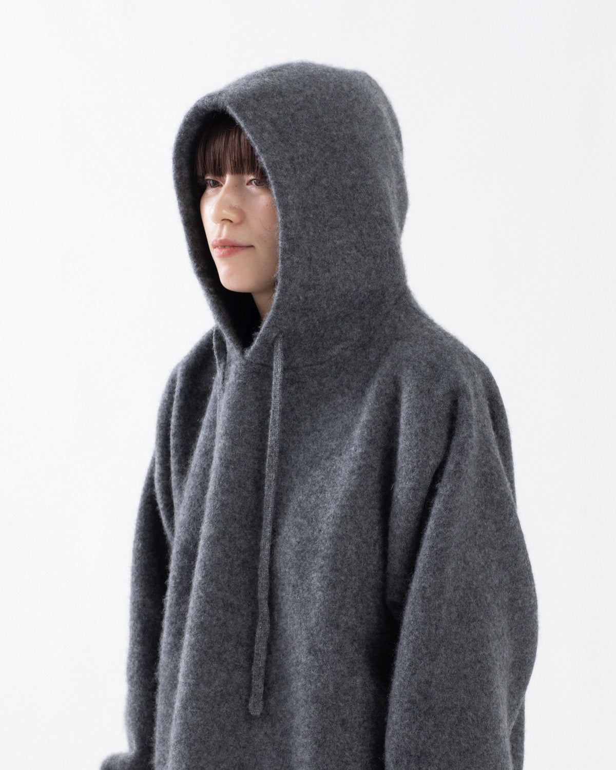 FELTED OVERSIZED HOODIE