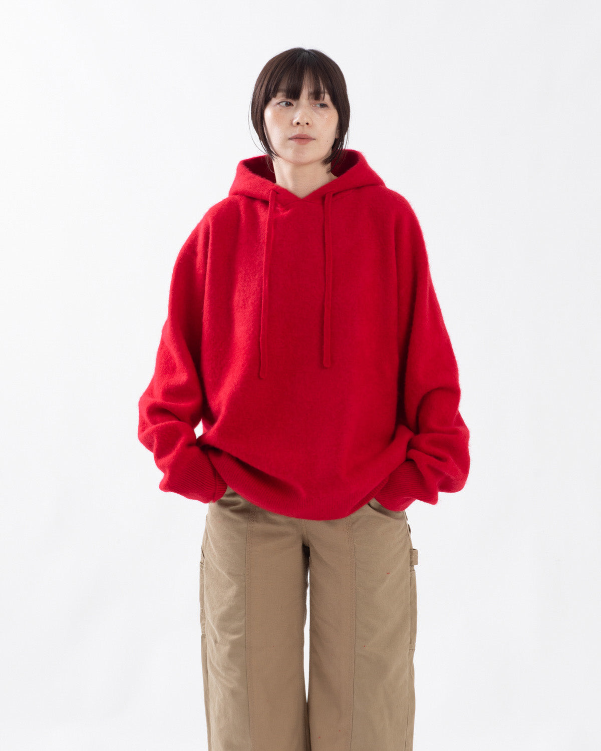 FELTED OVERSIZED HOODIE