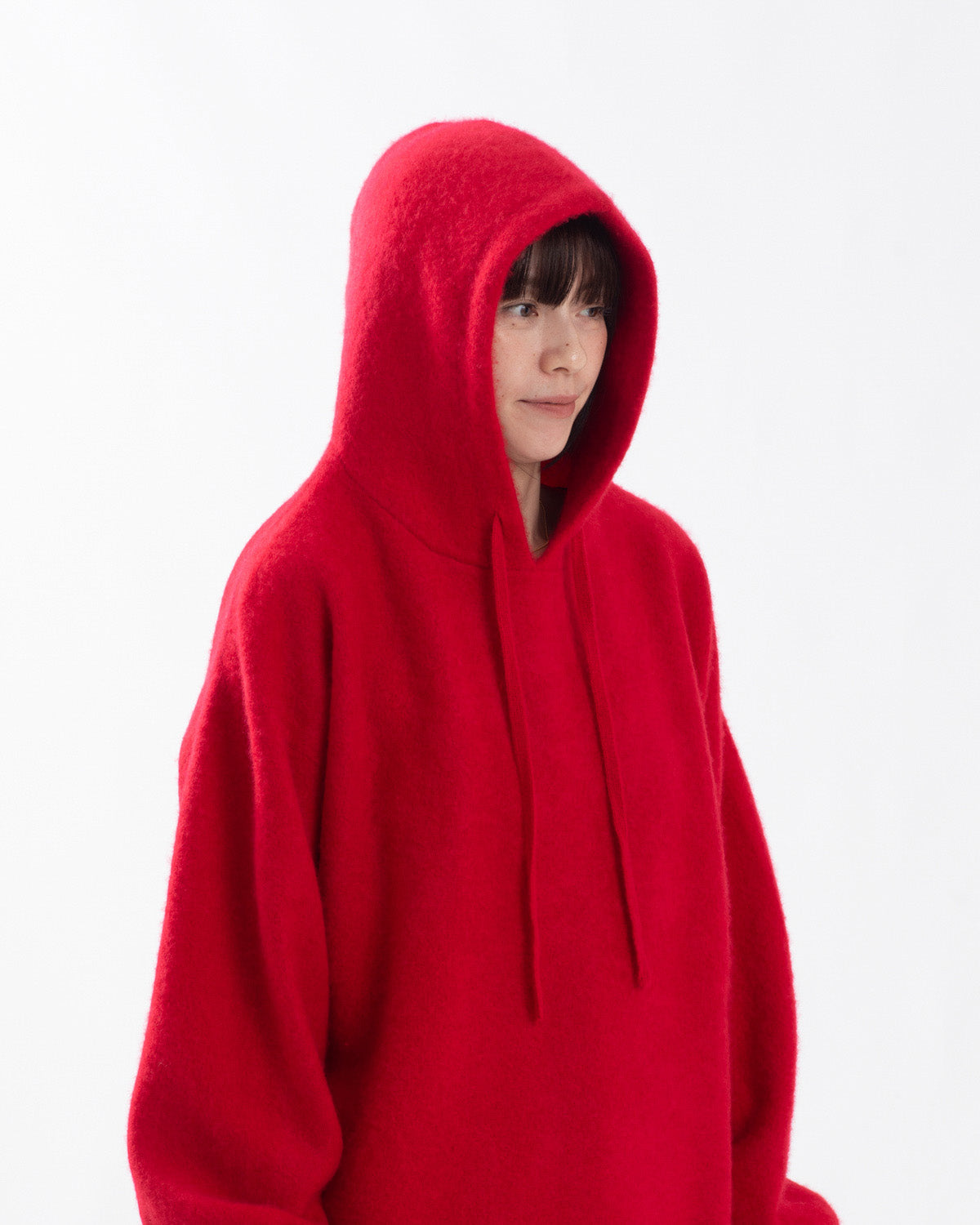 FELTED OVERSIZED HOODIE