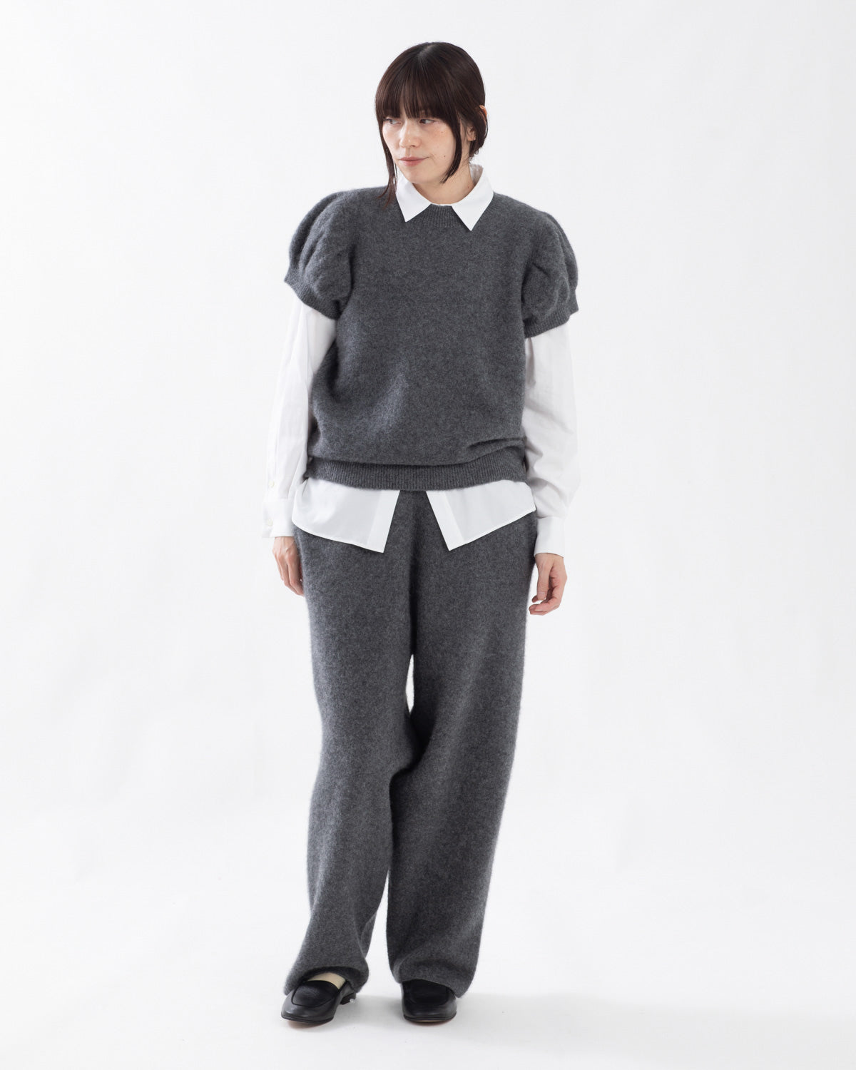 FELTED BARREL PANTS