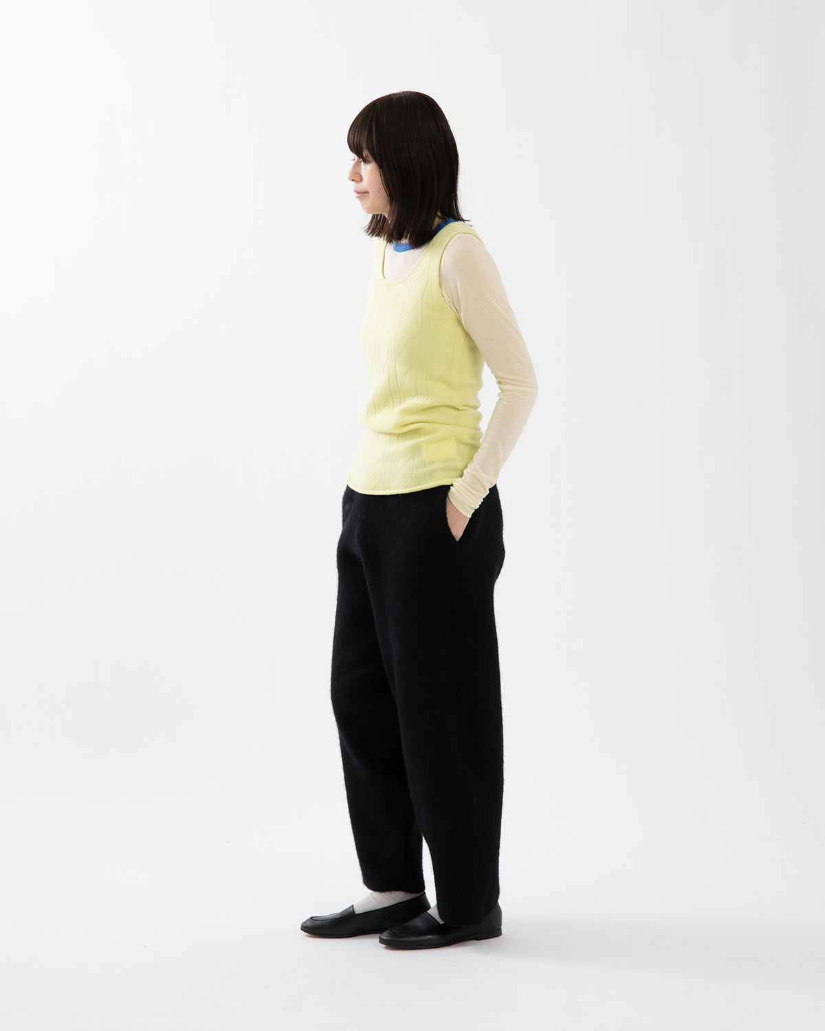 FELTED BARREL PANTS