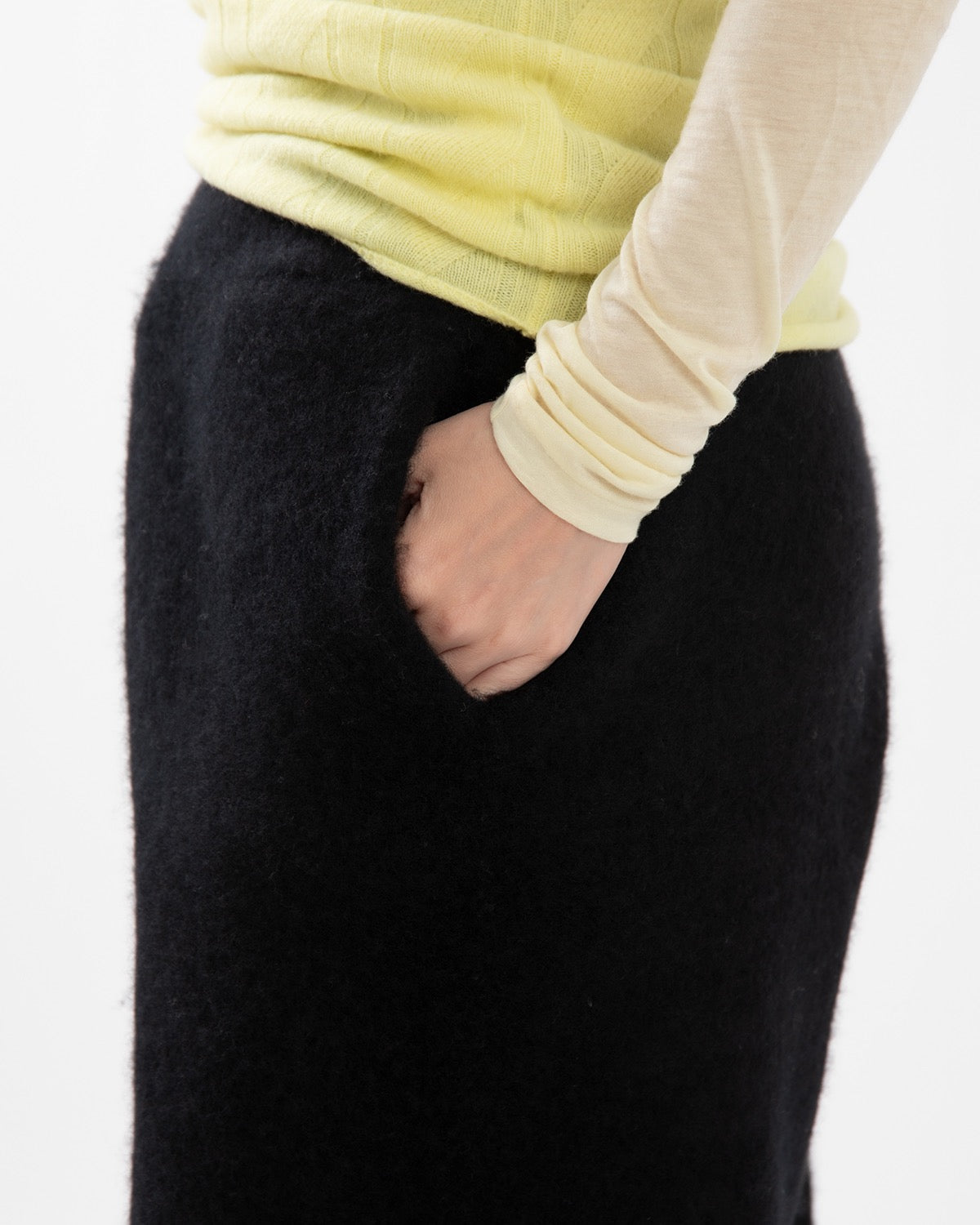 FELTED BARREL PANTS