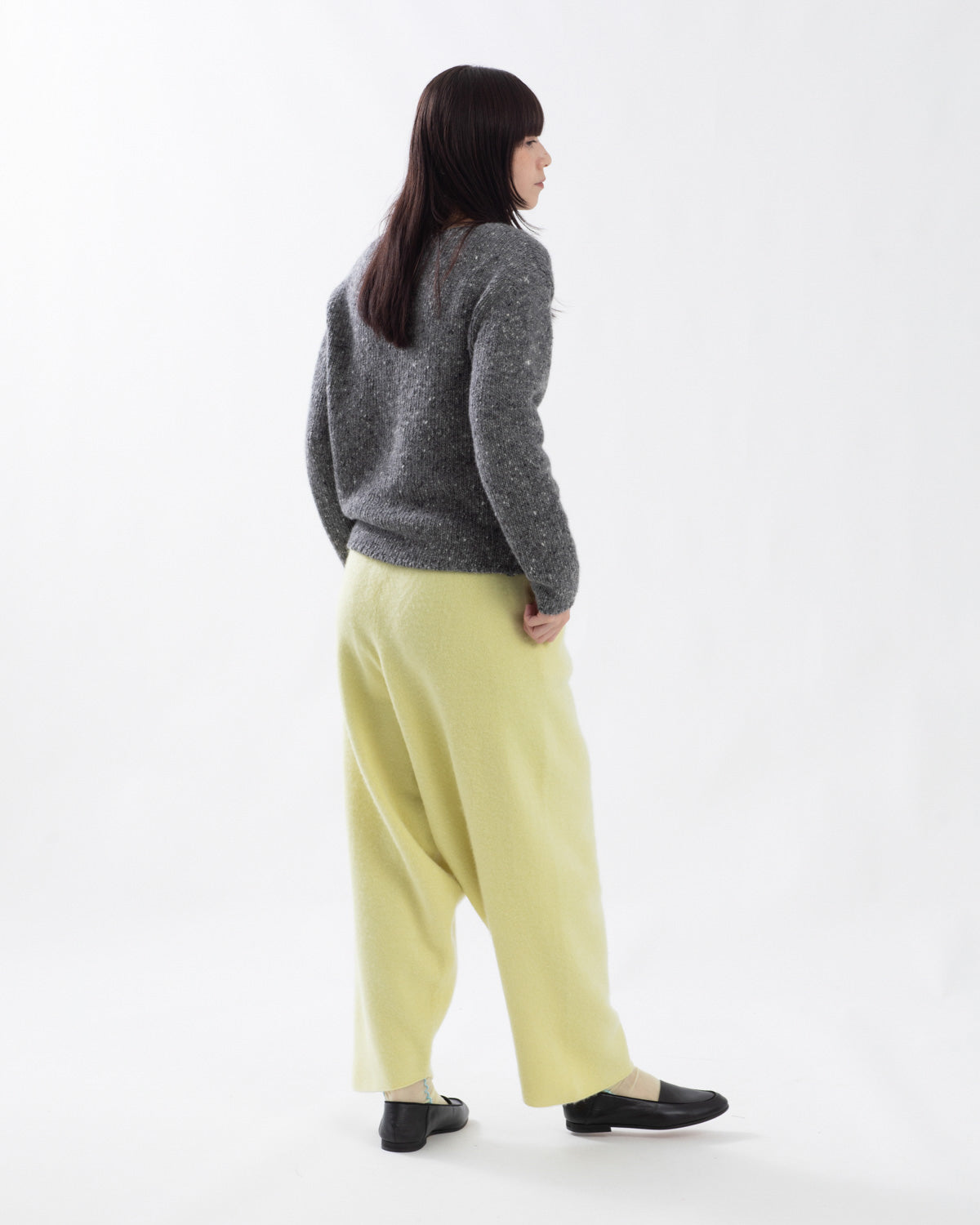 FELTED BARREL PANTS