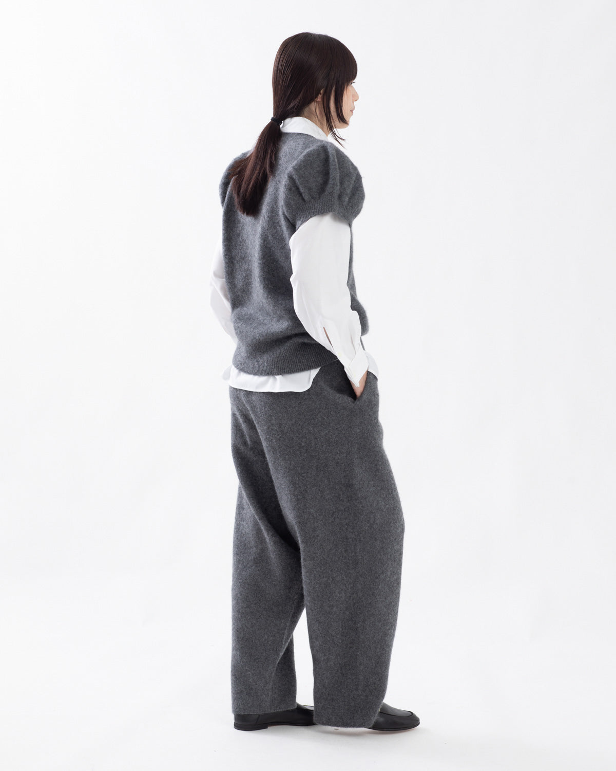 FELTED BARREL PANTS