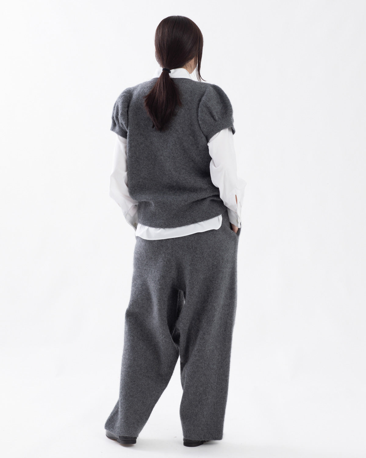 FELTED BARREL PANTS
