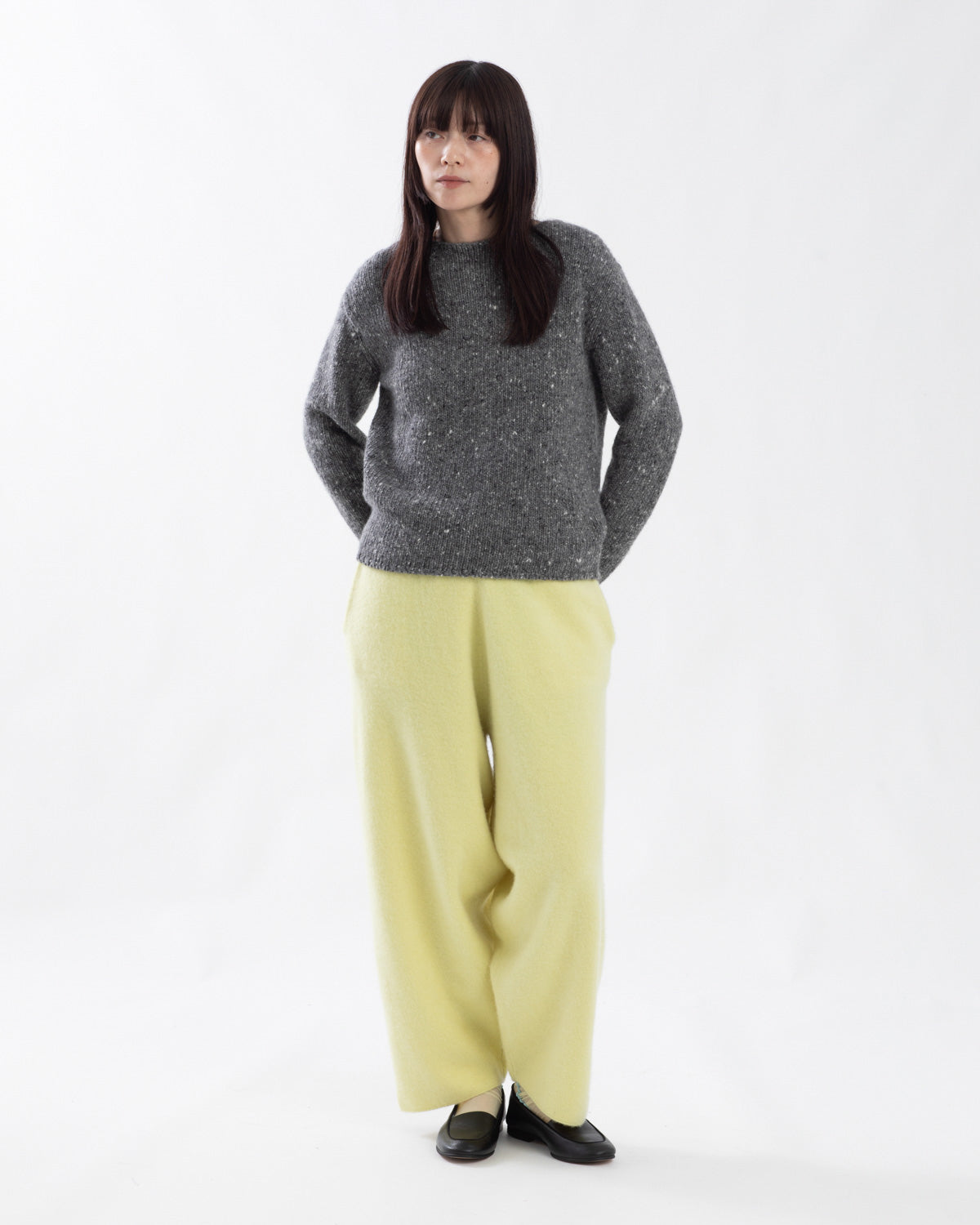 FELTED BARREL PANTS