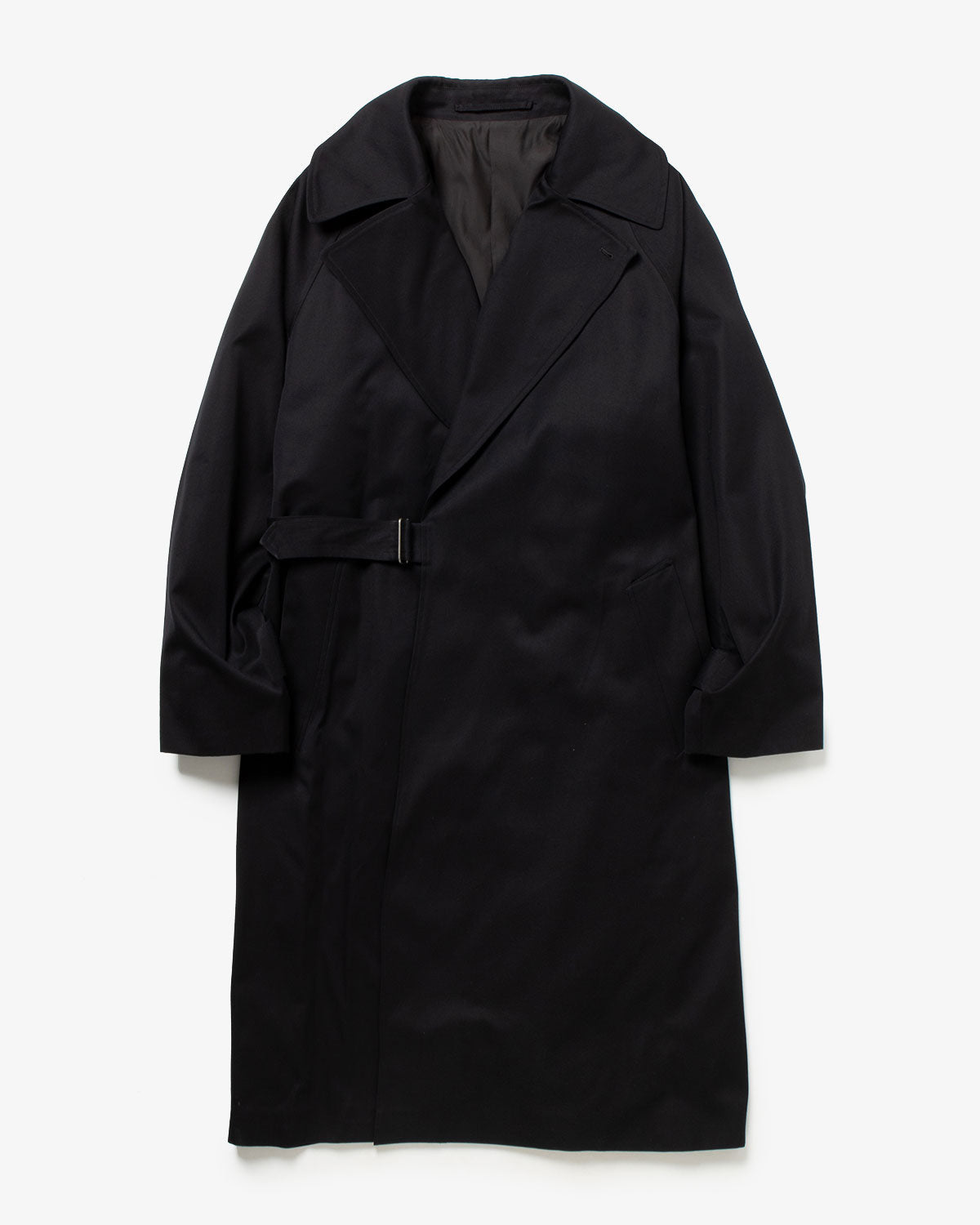 COTTON GABA TIELOCKEN COAT