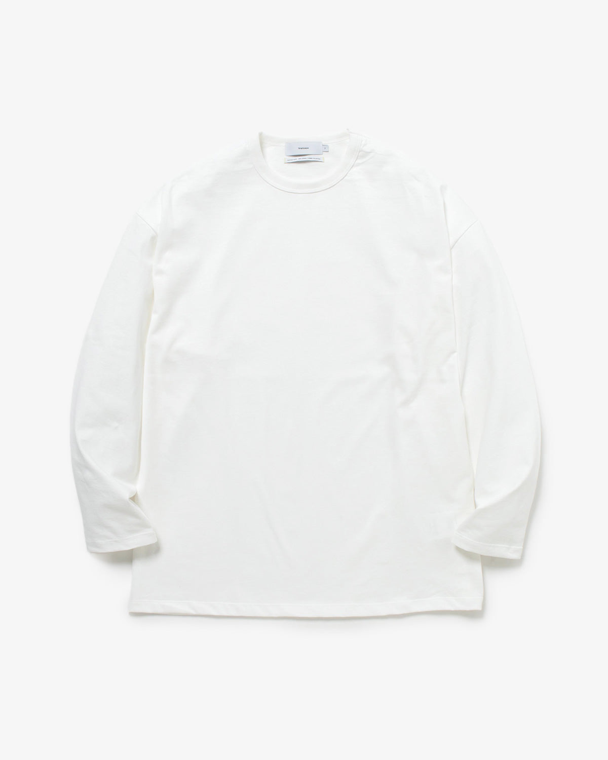 RECYCLED COTTON JERSEY L/S TEE