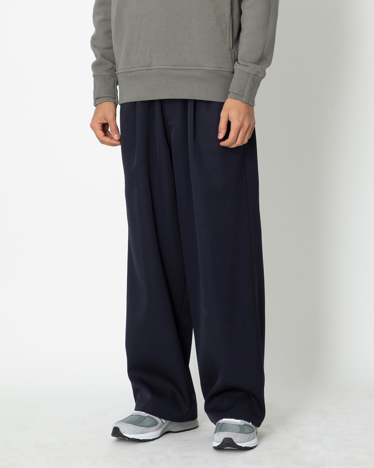 Scale Off Wool Wide Chef Pants - その他