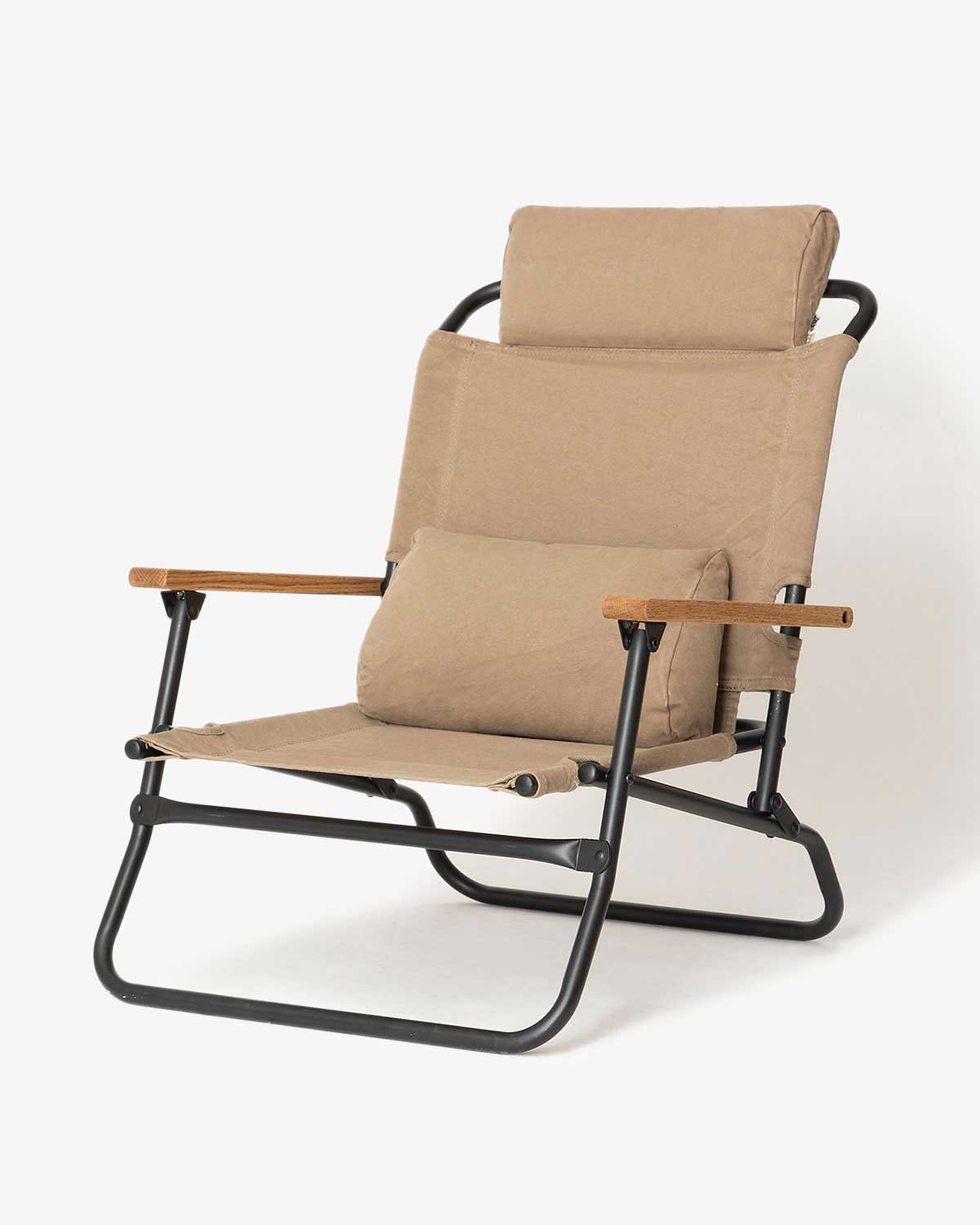 FOLDING CHAIR COTTON CANVAS COFFEE DYED