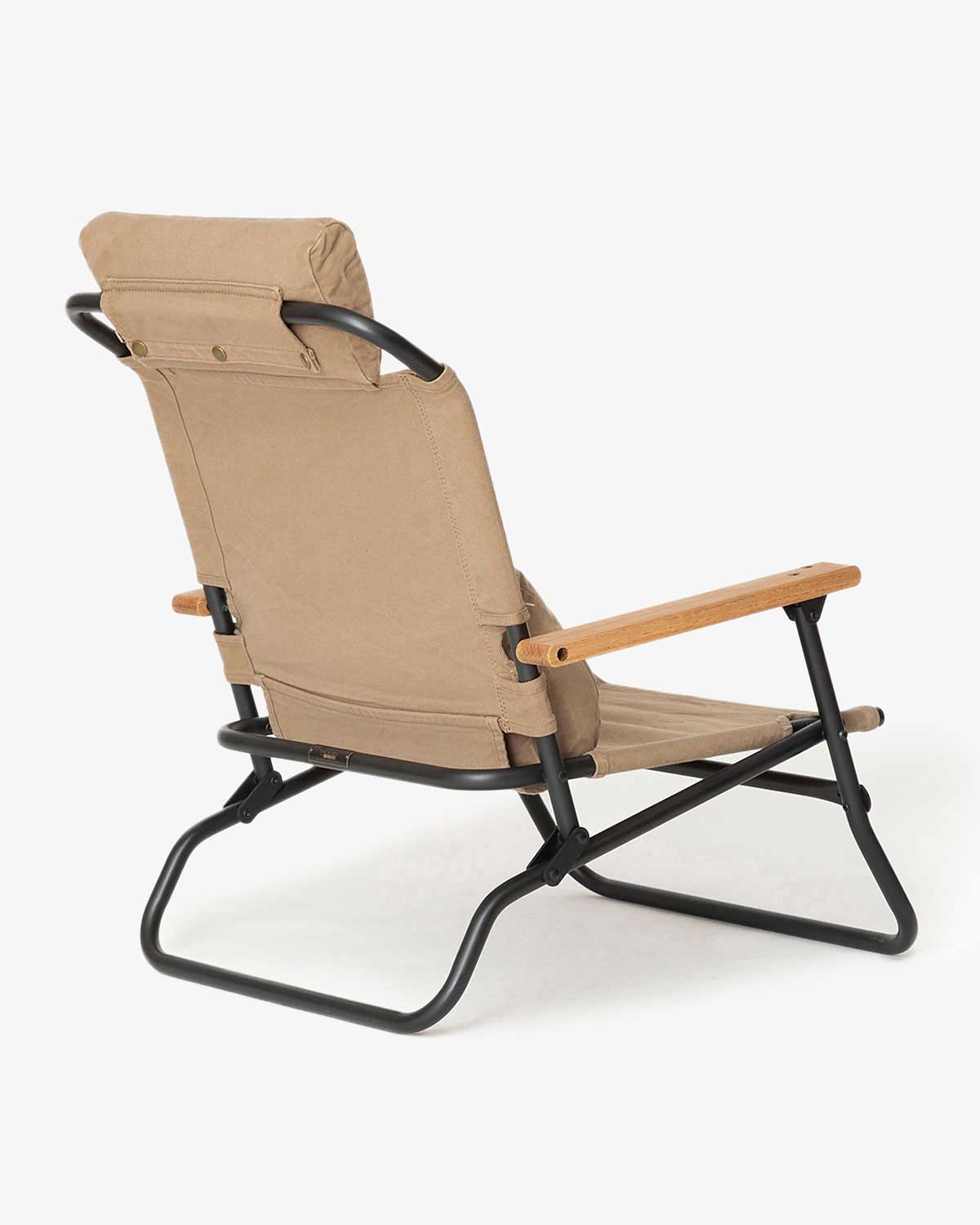 FOLDING CHAIR COTTON CANVAS COFFEE DYED