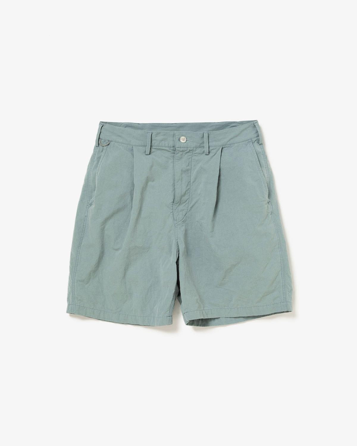 TUCK SHORTS  COTTON BROAD CLOTH  VINTAGE WASH