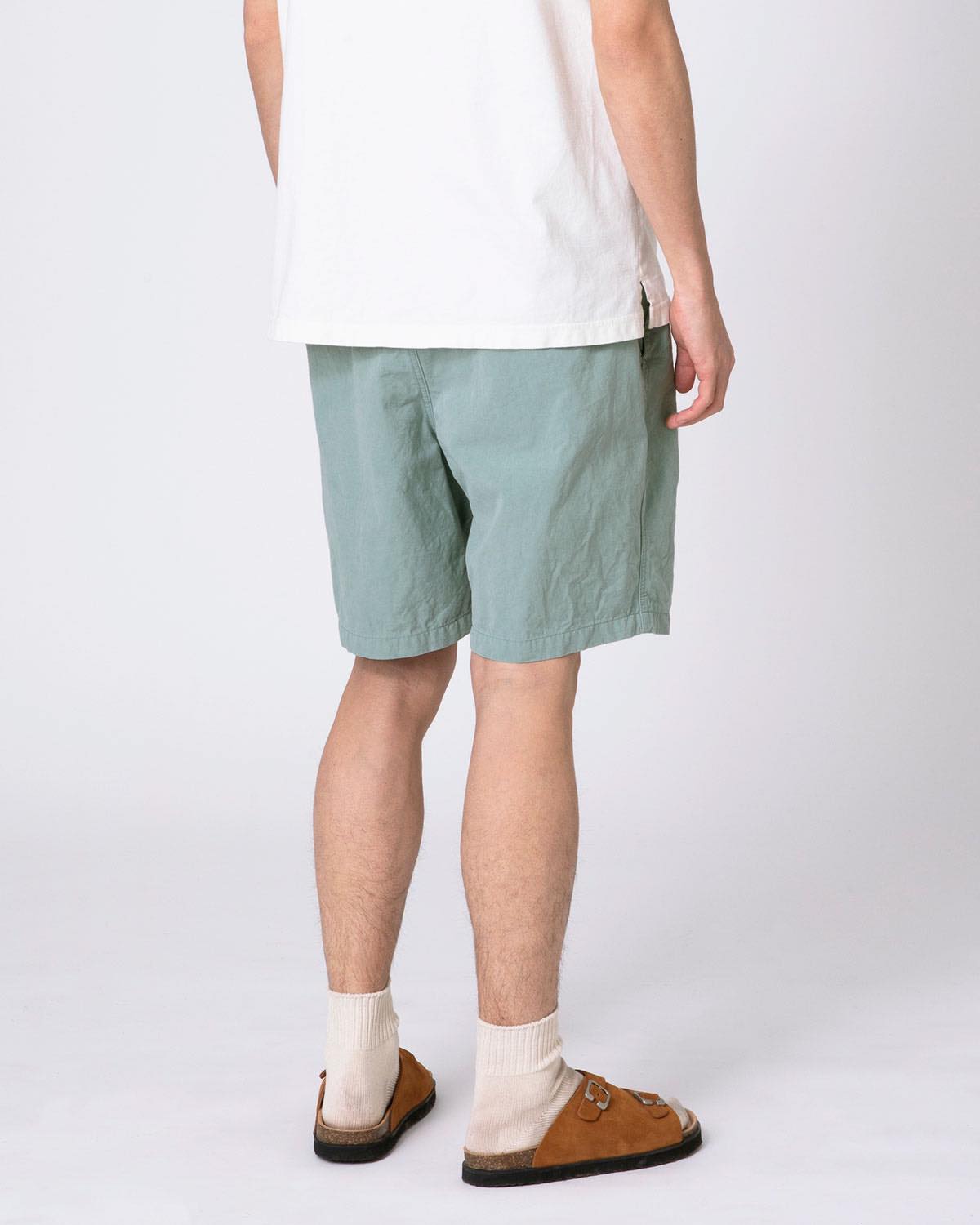 TUCK SHORTS  COTTON BROAD CLOTH  VINTAGE WASH