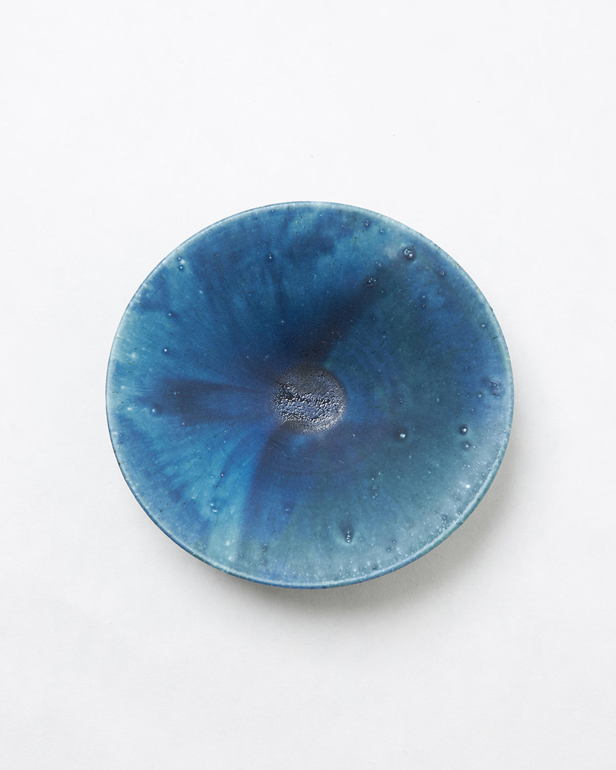 大鉢 - 青の釉景