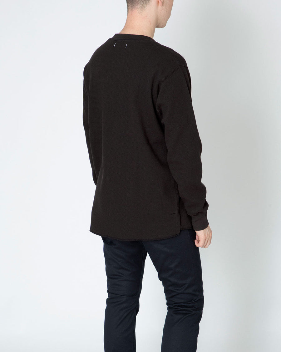 DWELLER HENLEY NECK L/S TEE COTTON THERMAL – COVERCHORD