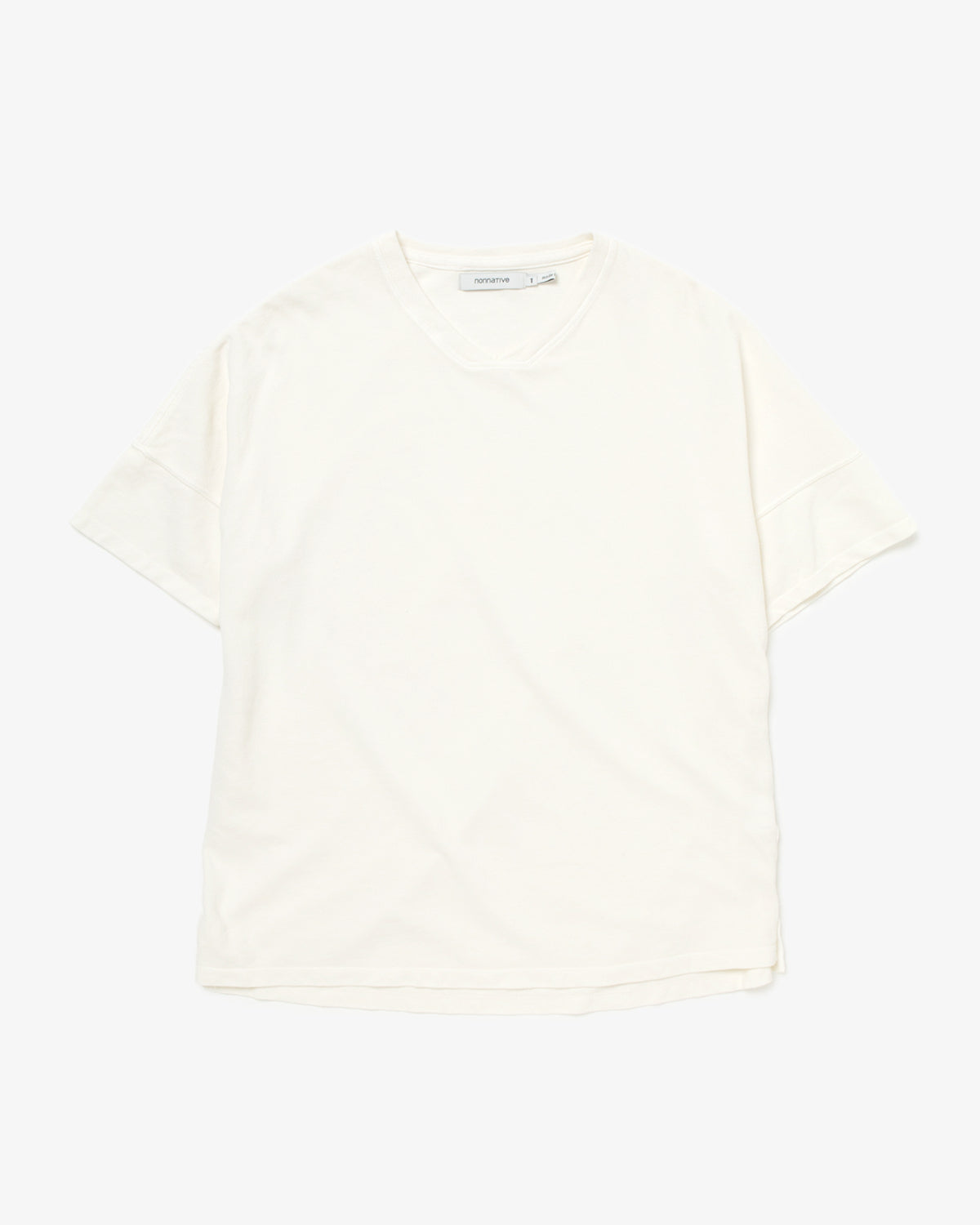 CLERK S/S V NECK TEE COTTON PIQUE OVERDYED