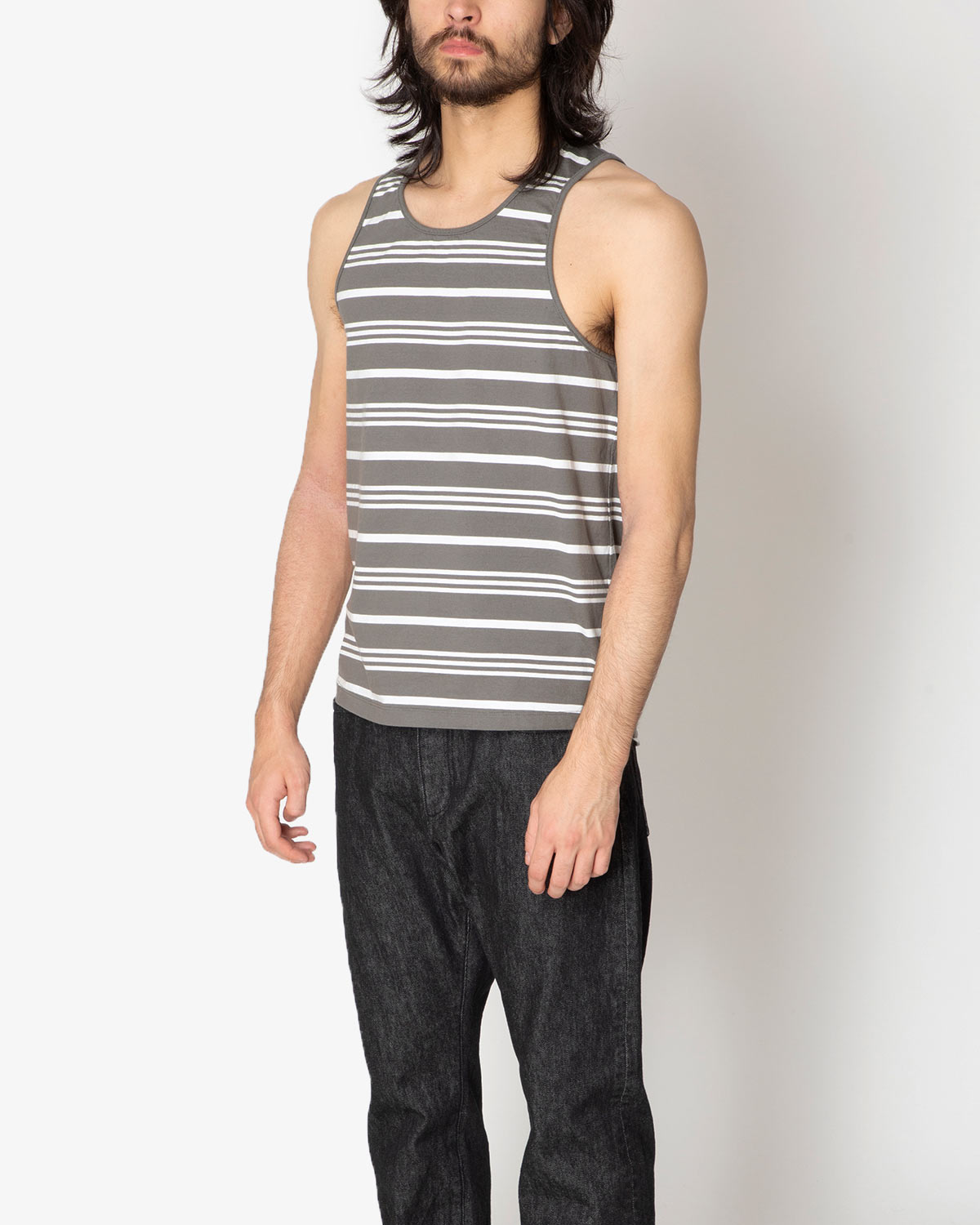 DWELLER TANK TOP COTTON JERSEY BORDER – COVERCHORD