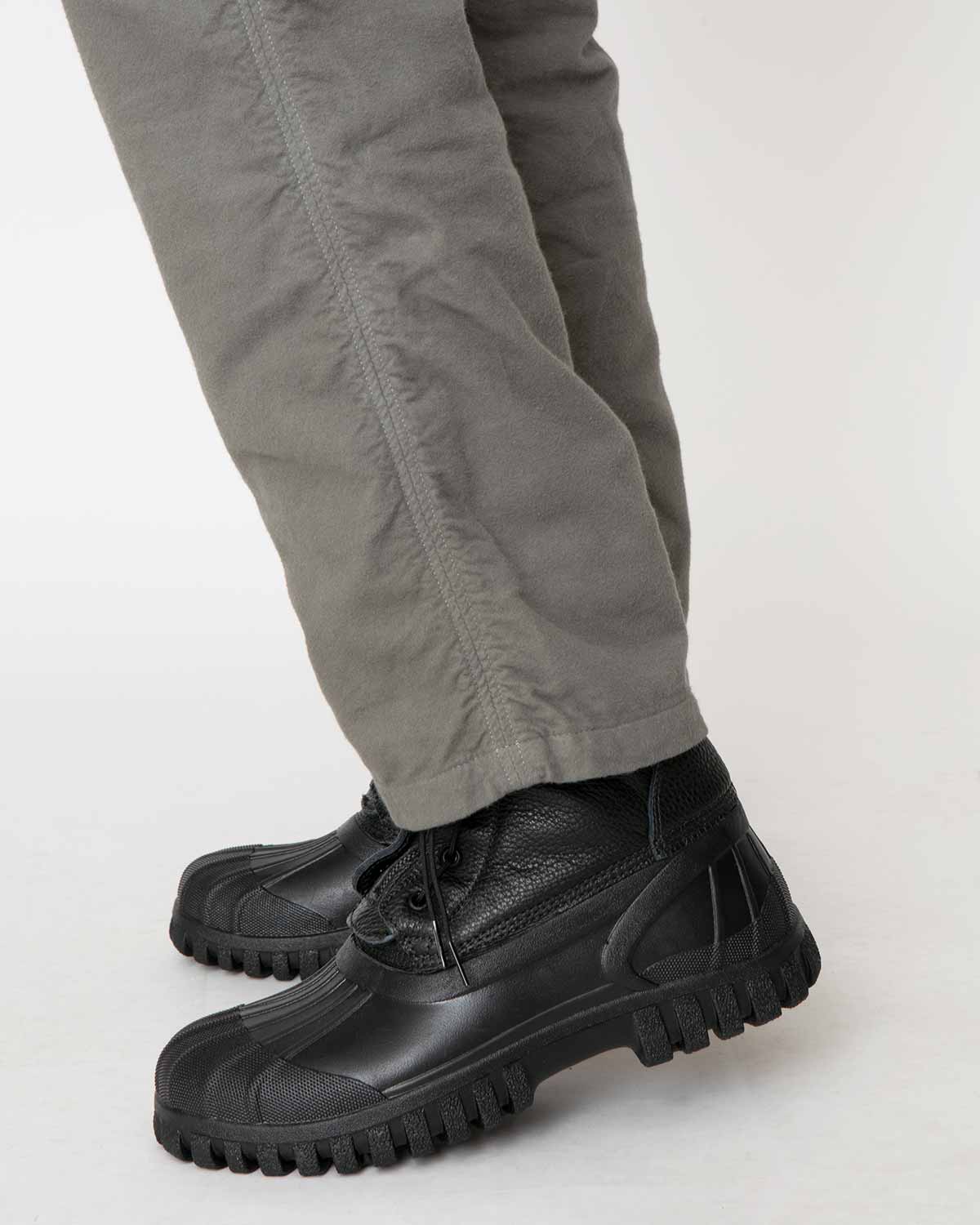 WORKER ZIP DUCK BOOTS COW LEATHER WITH RUBBER SOLE