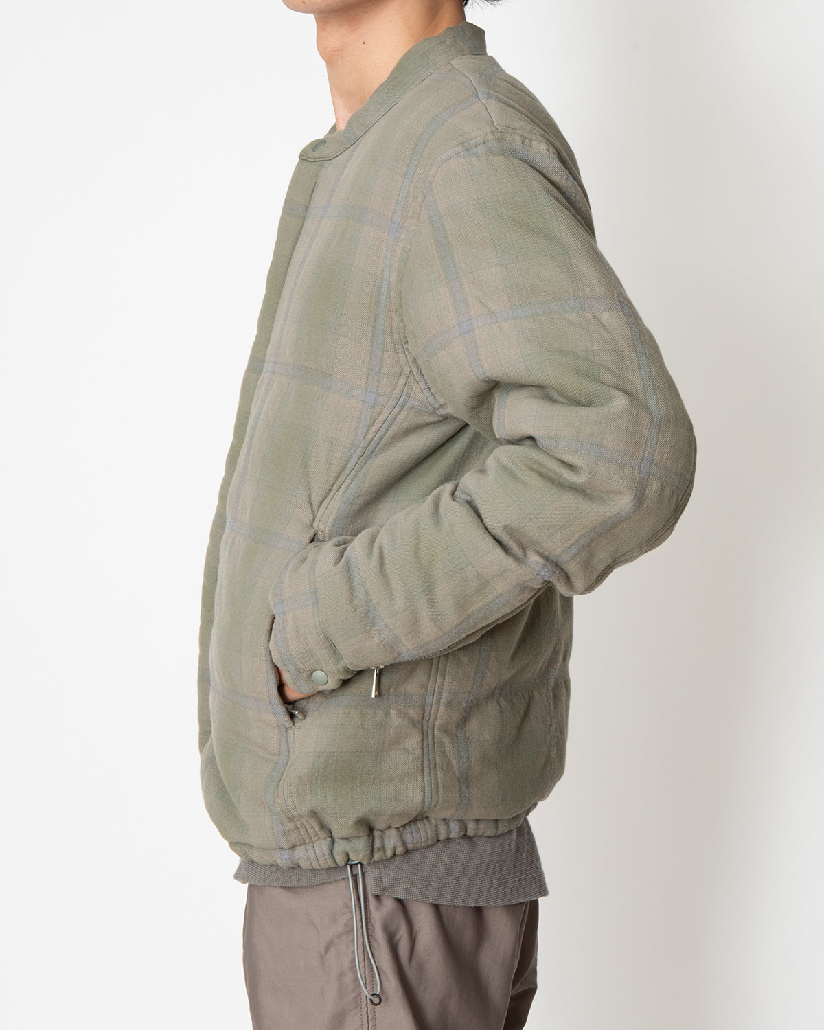 HIKER PUFF JACKET  C/W TWILL OMBRE PLAID WITH GORE-TEX INFINIUM™