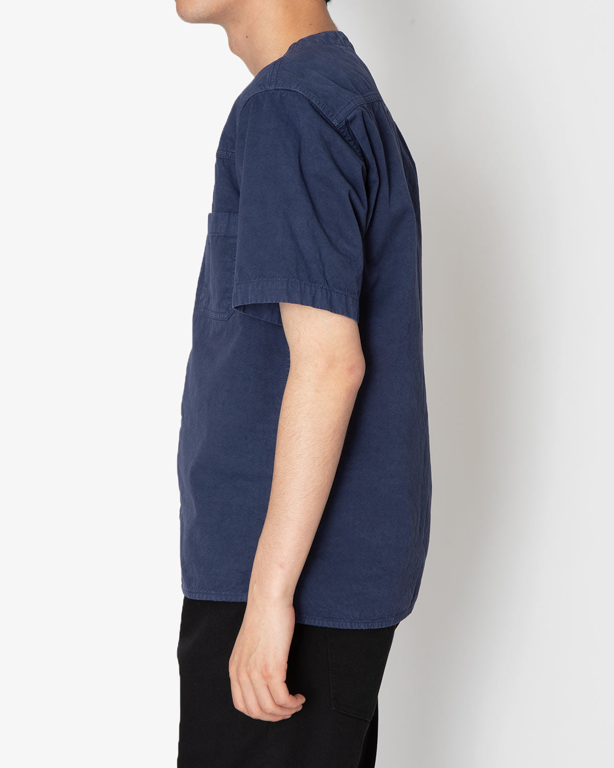 TRUCKER S/S SHIRT COTTON WEATHER CLOTH OVERDYED