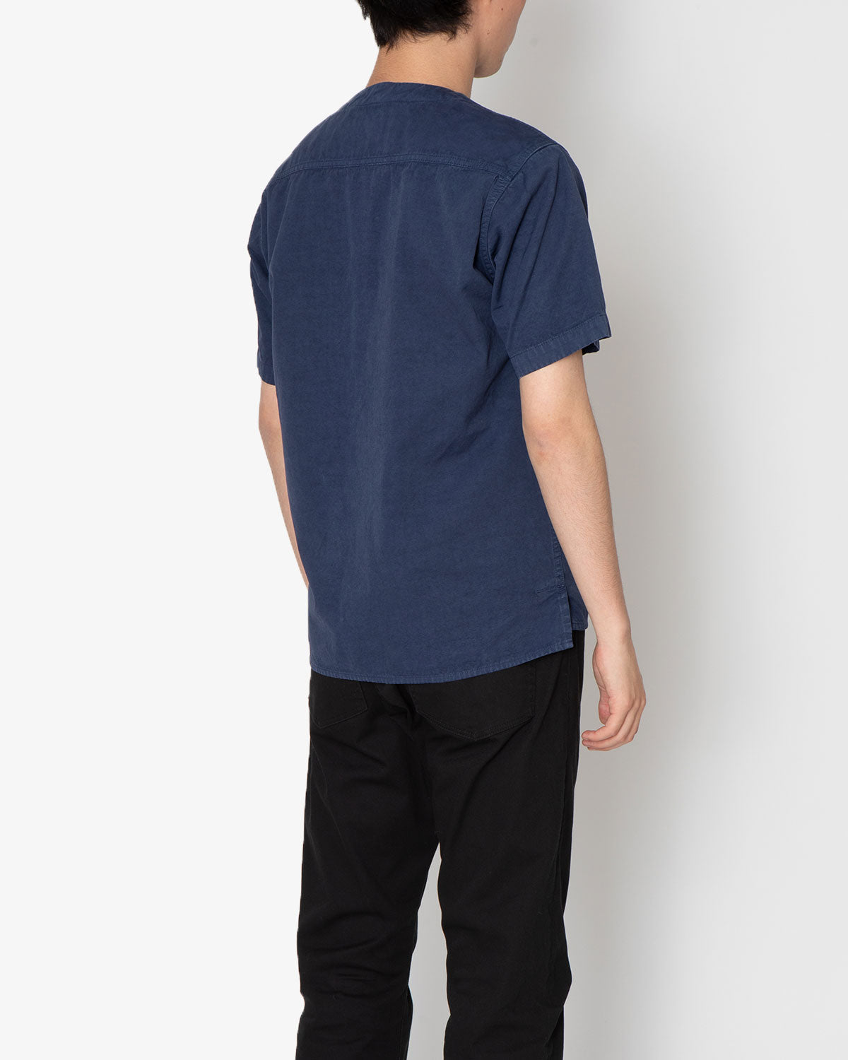 TRUCKER S/S SHIRT COTTON WEATHER CLOTH OVERDYED