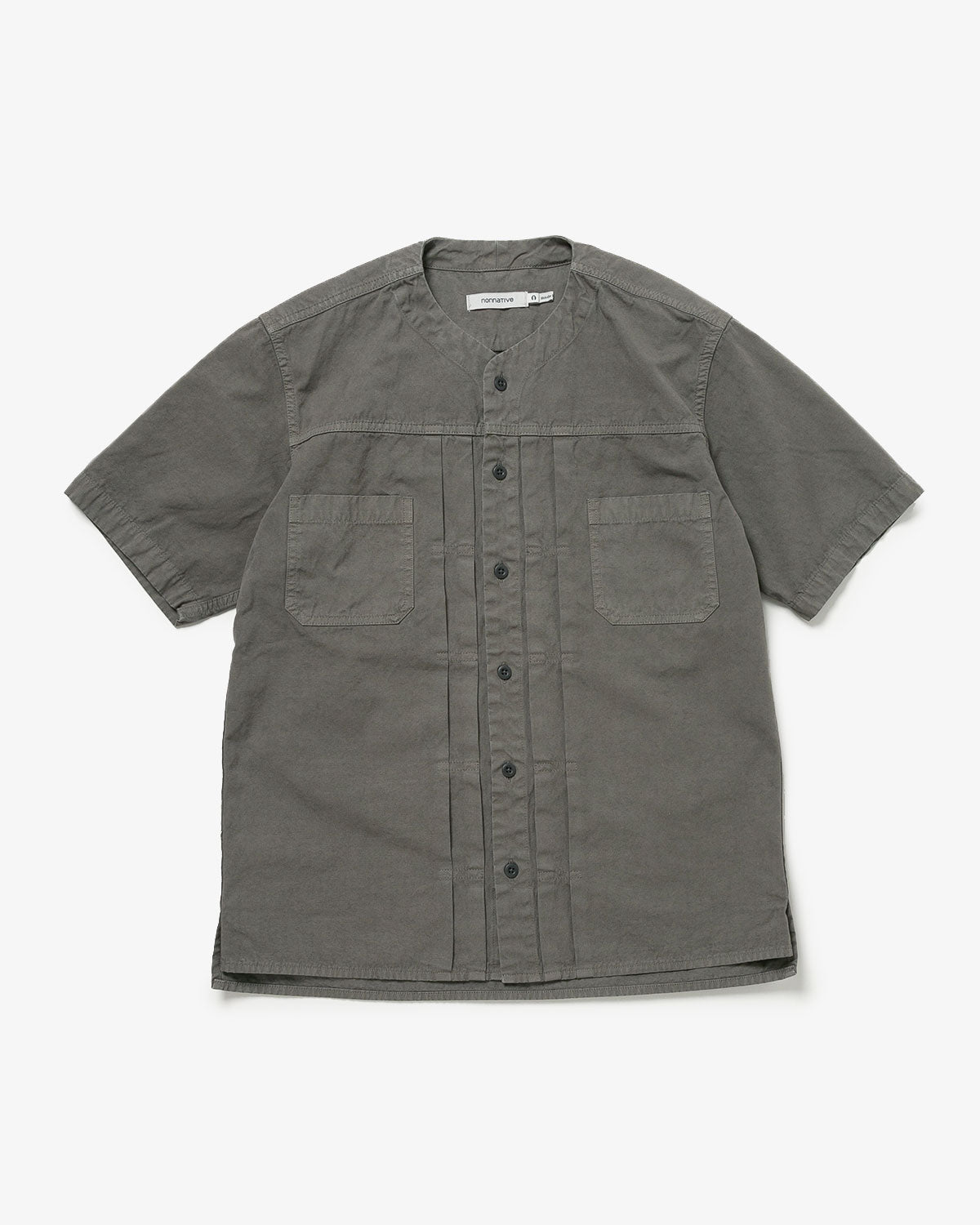 TRUCKER S/S SHIRT COTTON WEATHER CLOTH OVERDYED