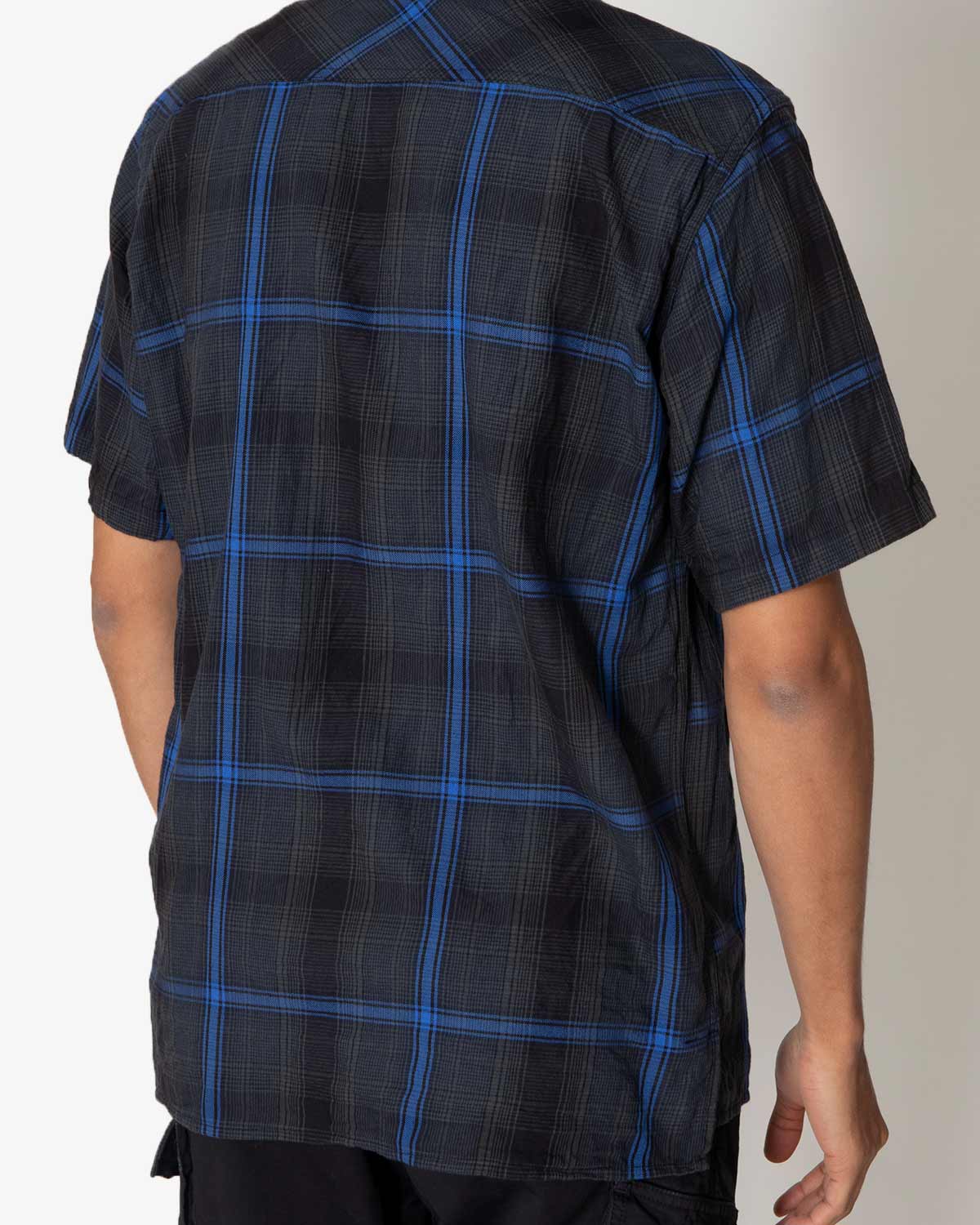 TRUCKER S/S SHIRT C/P TWILL OMBRE PLAID