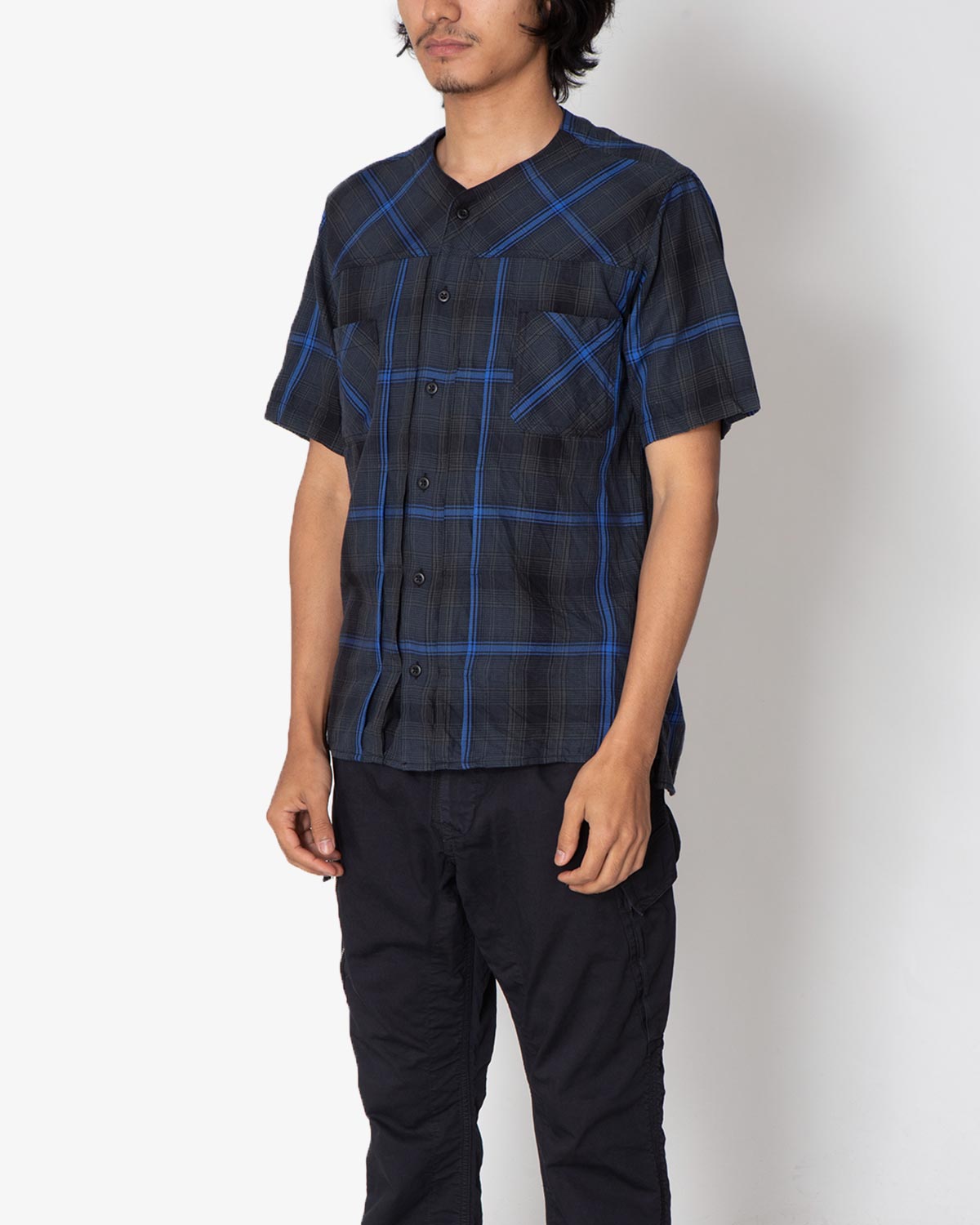 TRUCKER S/S SHIRT C/P TWILL OMBRE PLAID