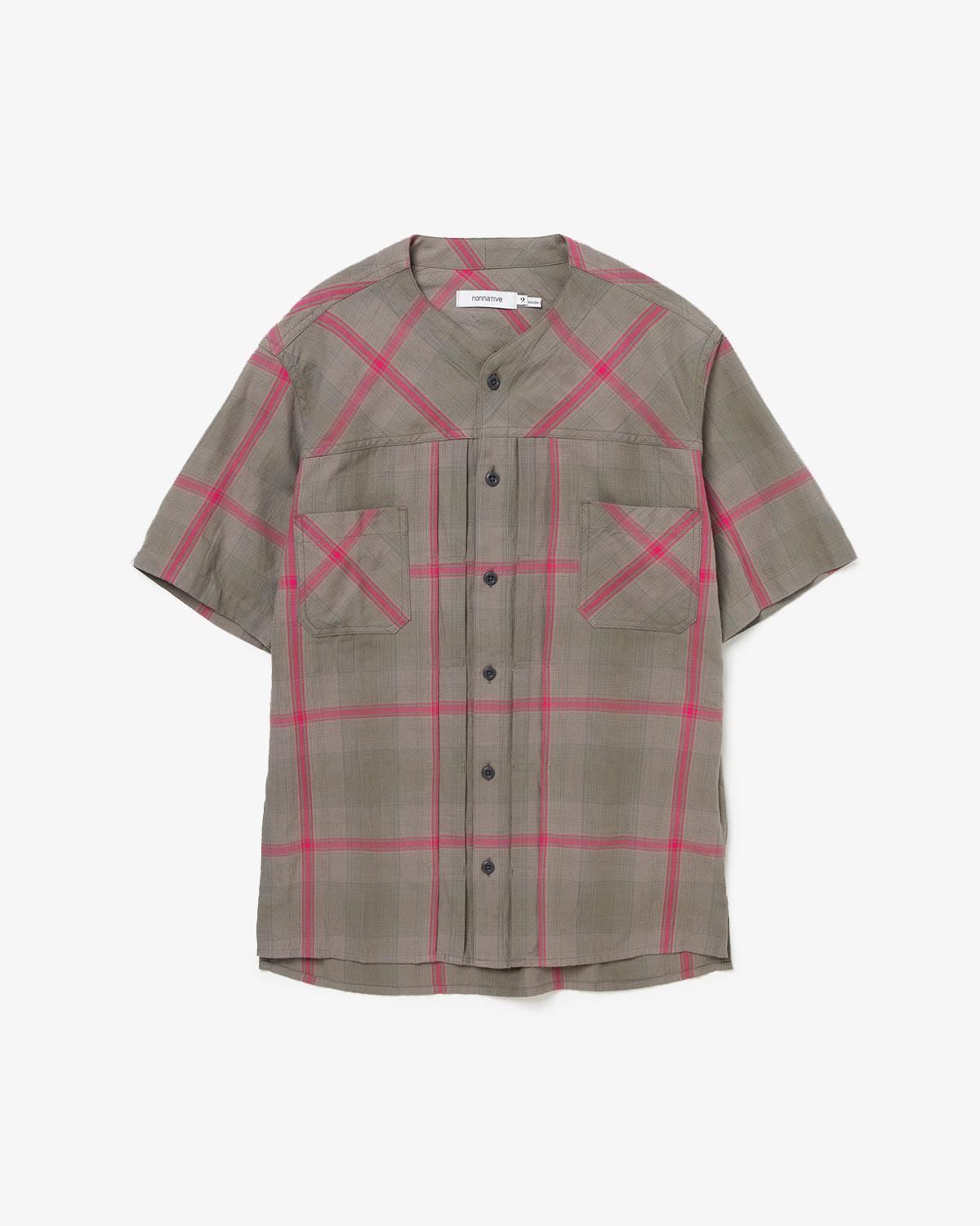 TRUCKER S/S SHIRT C/P TWILL OMBRE PLAID