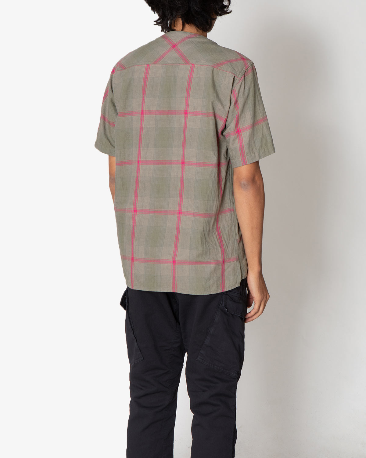 TRUCKER S/S SHIRT C/P TWILL OMBRE PLAID