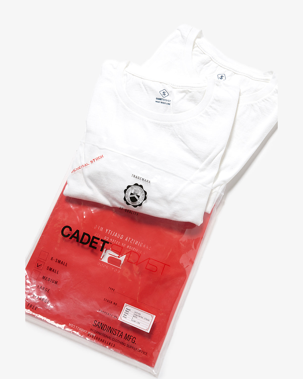 CADET C/N TEE - 2 PACKS